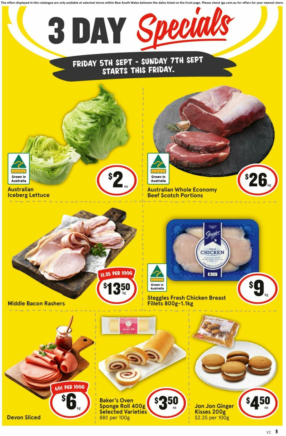 IGA 3 Day Specials Catalogues from 5 SeptemberIGA 3 Day Specials Catalogues from 5 September- Page 3IGA 3 Day Specials Catalogues from 5 September- Page 4