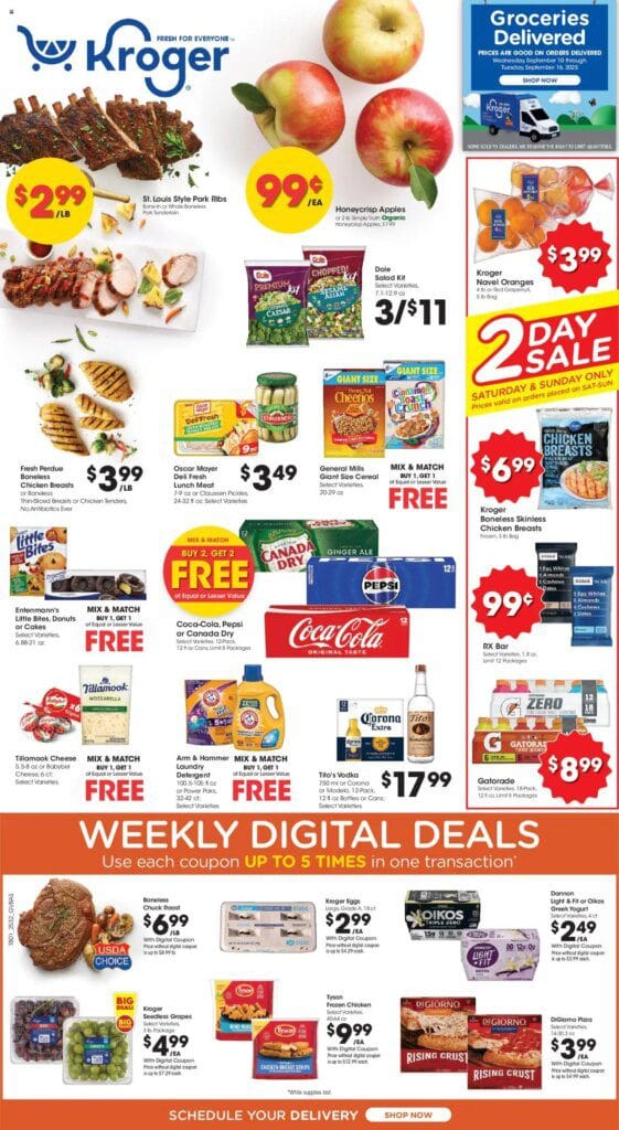 KROGER Weekly ad from 09/10/2025 >> Ad for next week