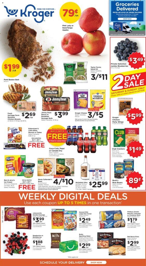 KROGER Weekly ad from 09/17/2025 >> Ad for next week