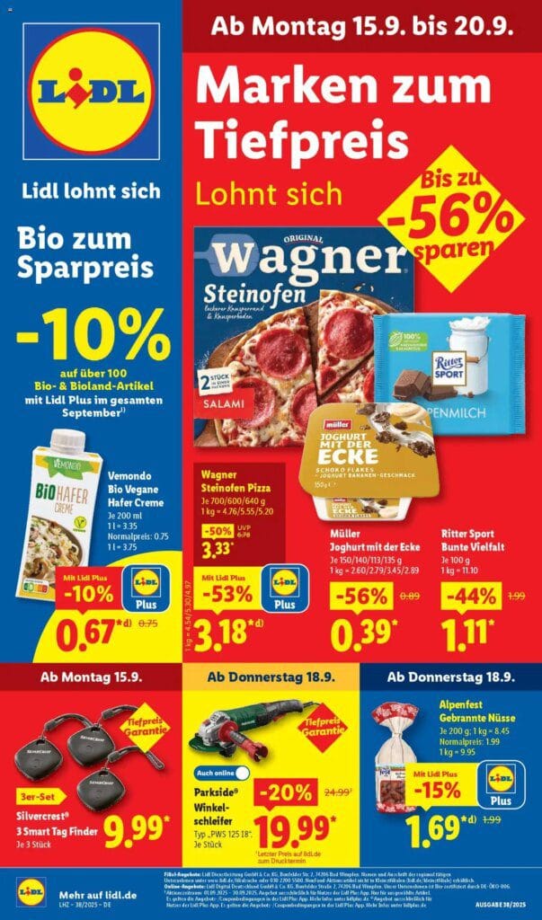 LIDL Prospekt ab Montag 15.09.2025 > Prospekt
