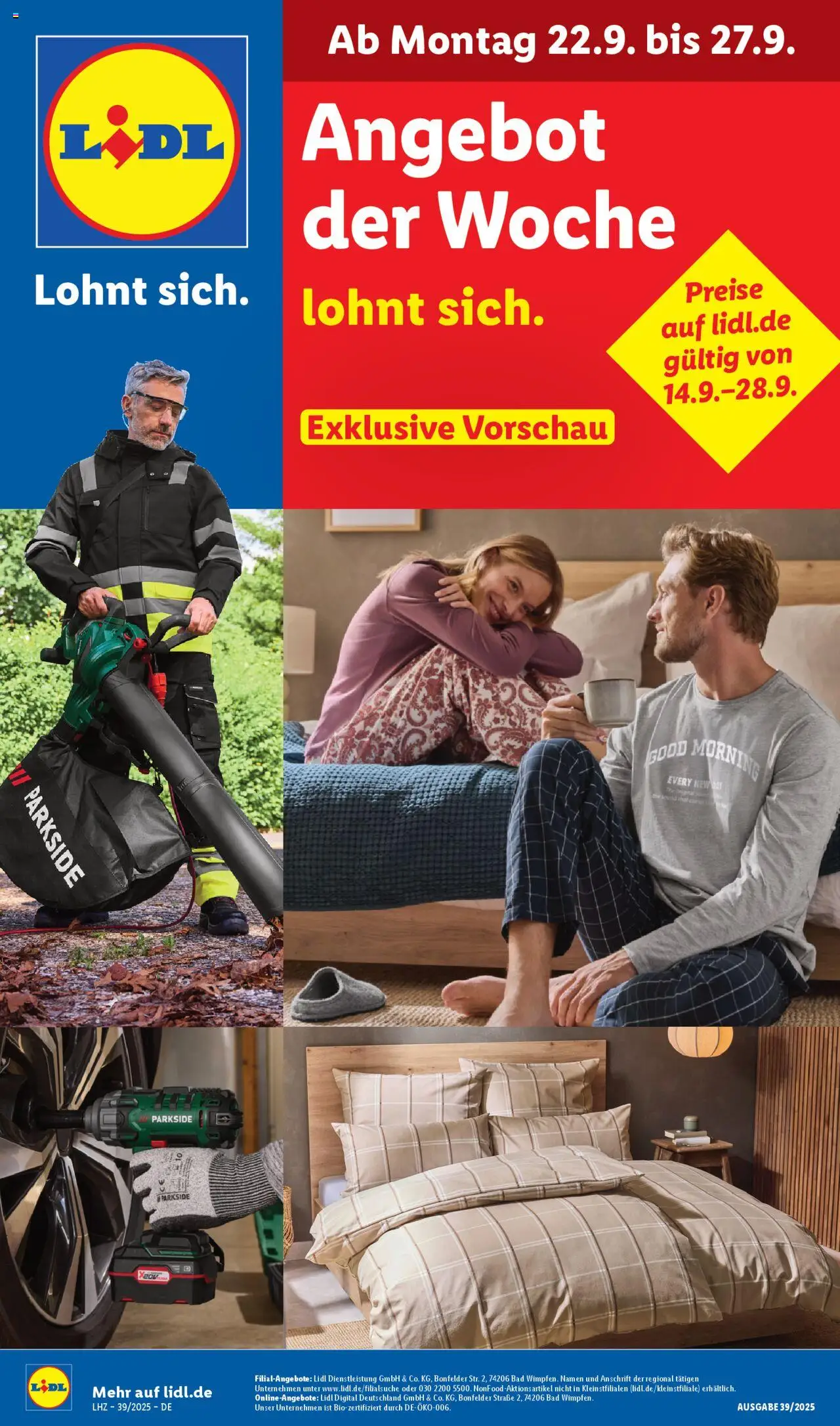 LIDL Prospekt ab Montag 22.09.2025 > Prospekt Aarbergen