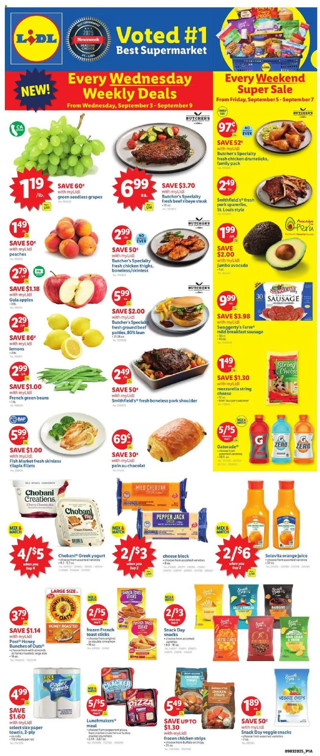 Lidl Weekly Ad - NY from 09/03/2025 - Circular, Weekly flyer - Page number 1
