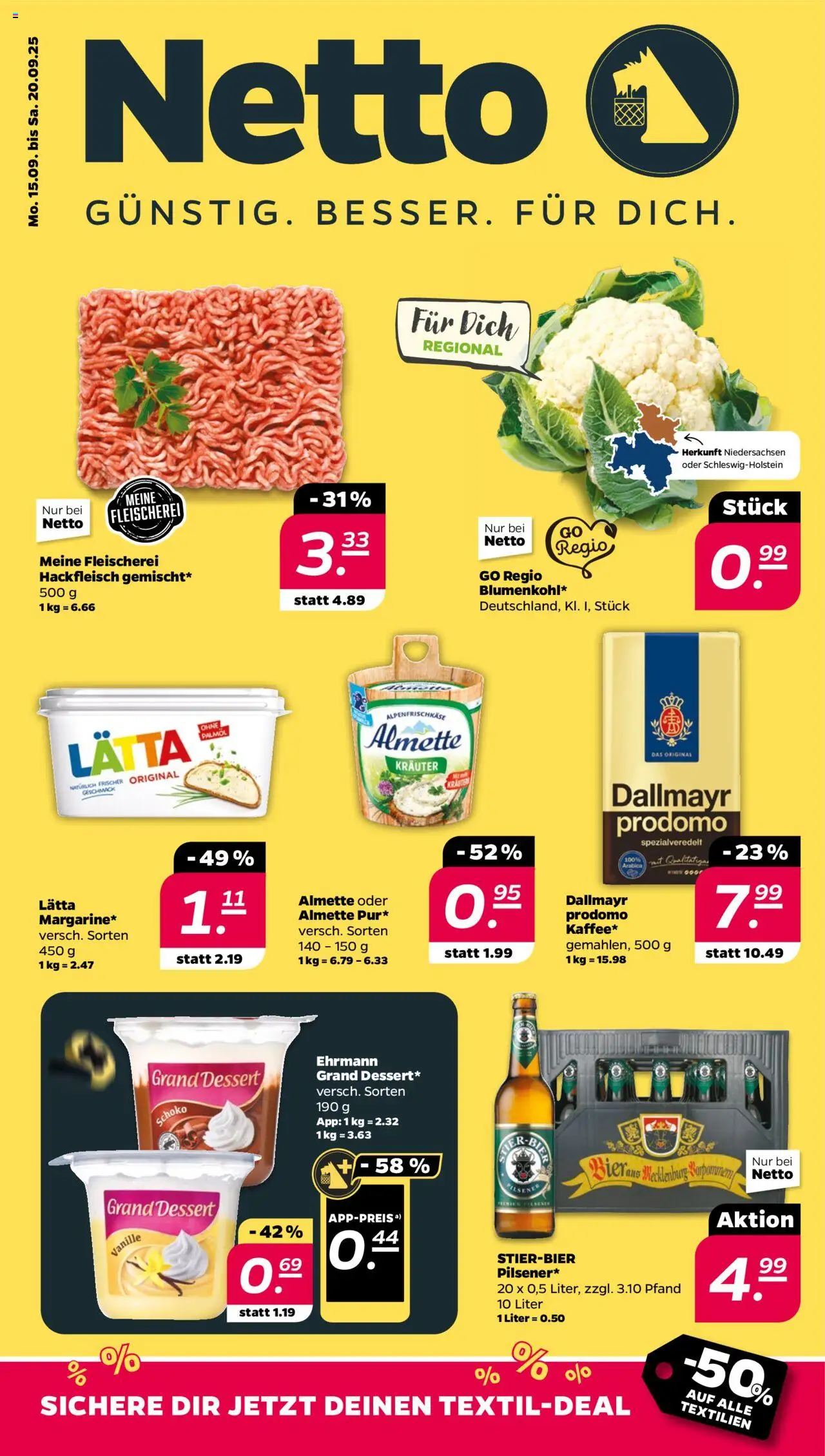 Netto Prospekt ab 15.09.2025 > zum Blättern nächste Woche