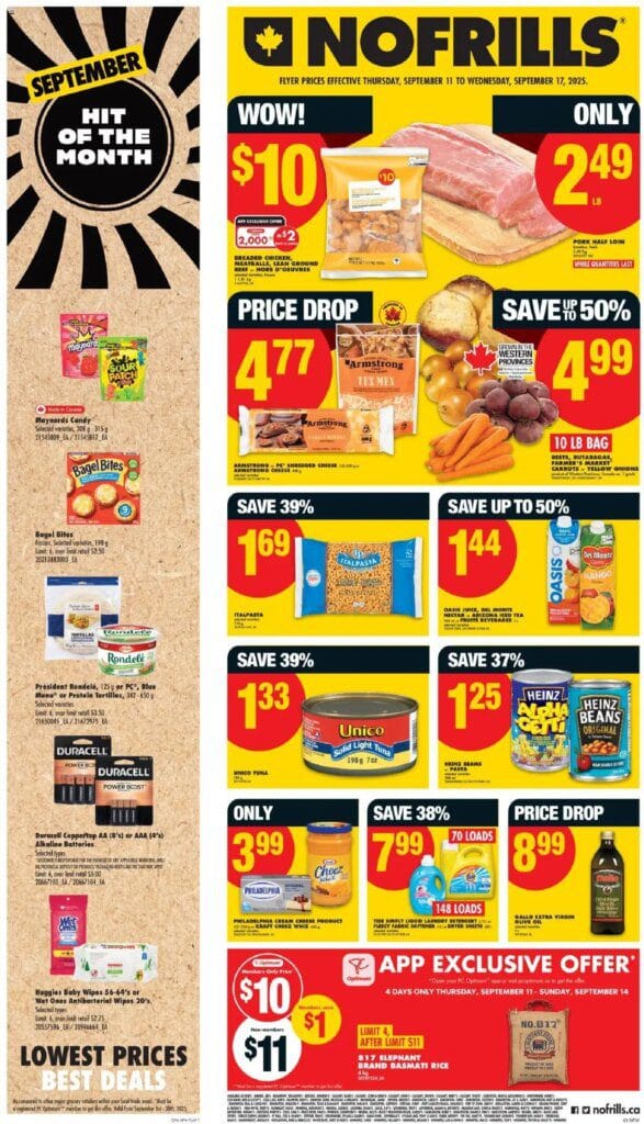 No Frills Flyer his week Thursday 11 September 8 No Frills weekly flyer starting Sep 11, 2025 ⭐️