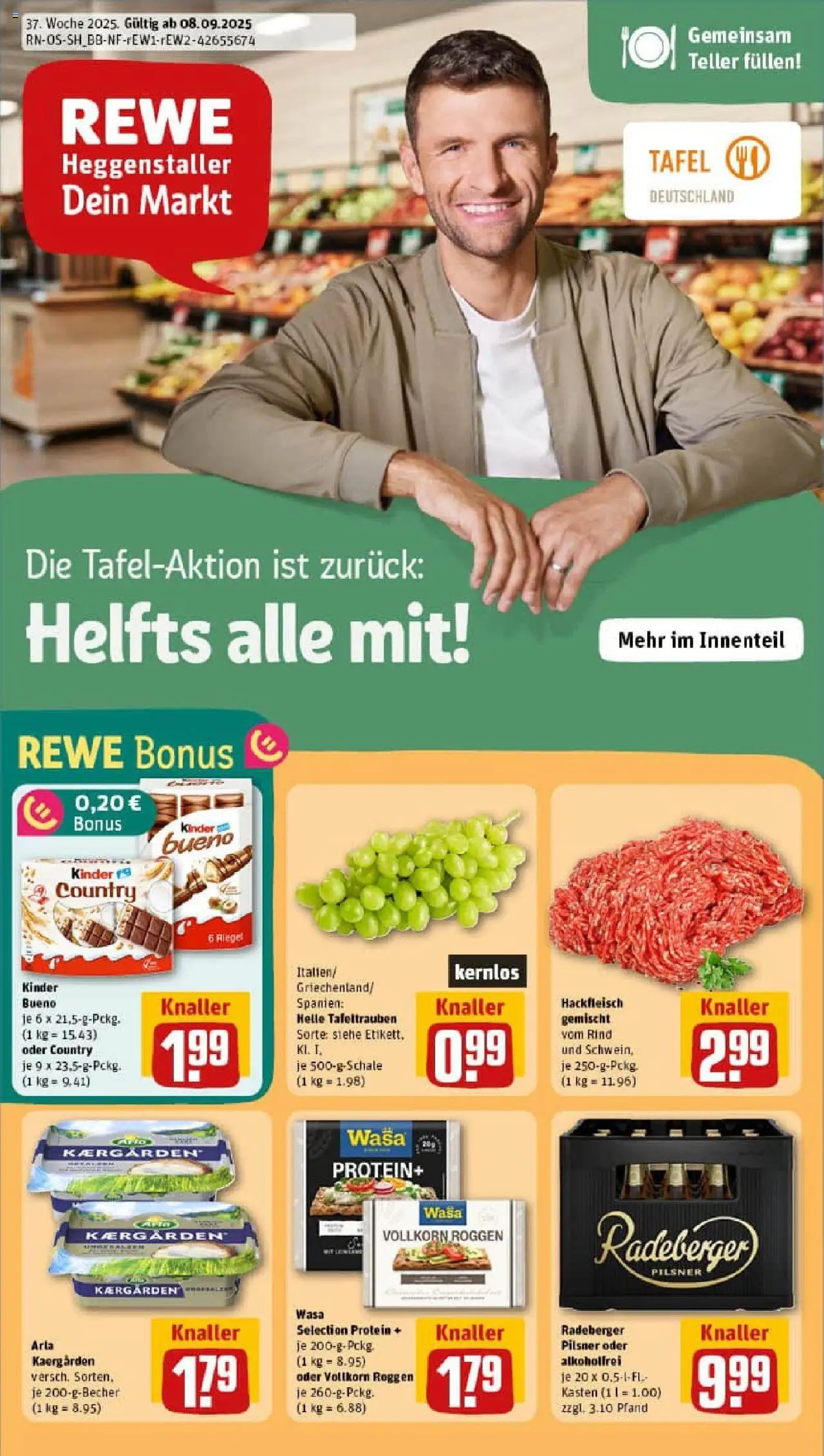 REWE Prospekt ab 07.09.2025 nächste Woche - Prospekt Thalheim (Erzgebirge)