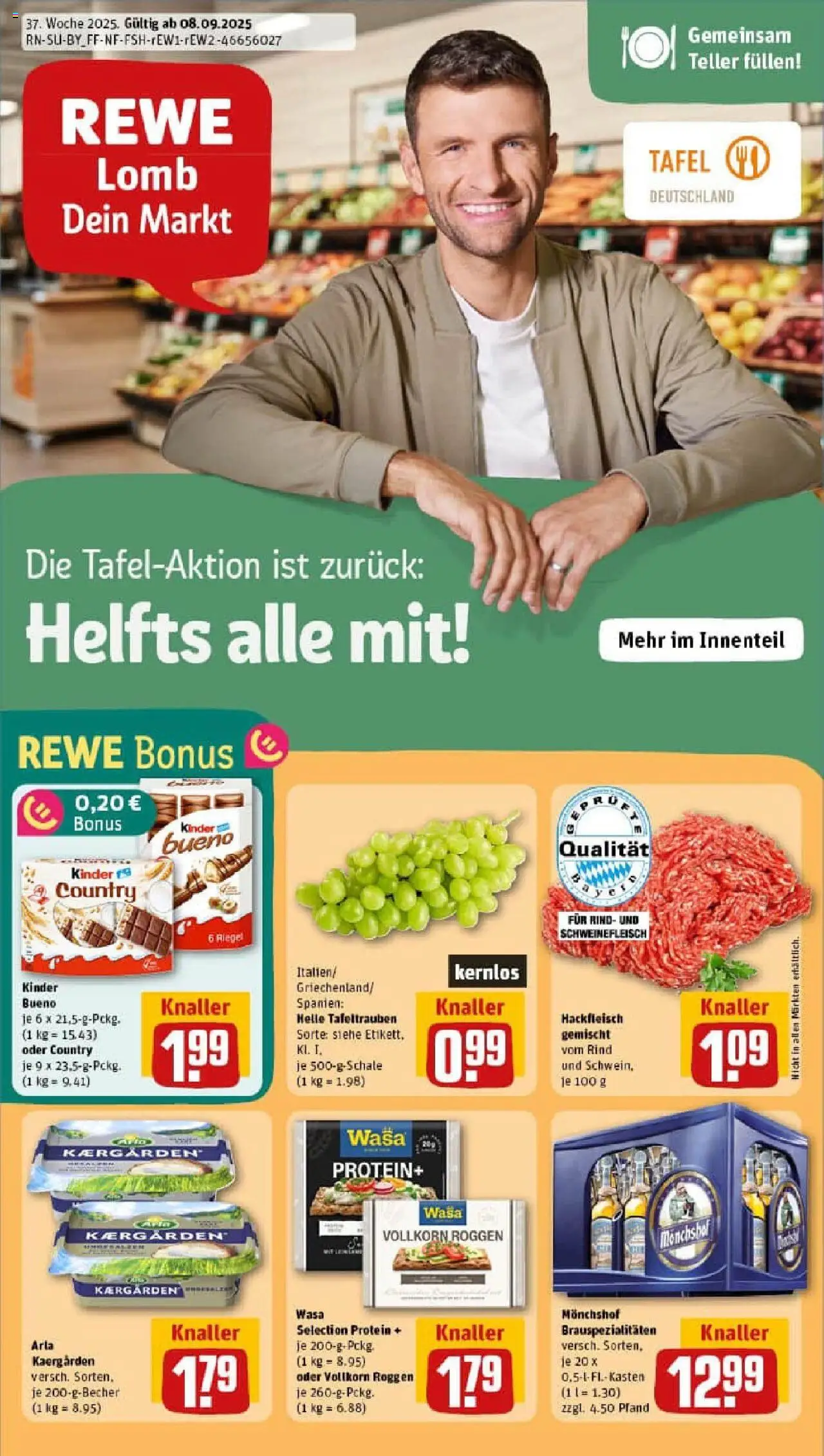 REWE Prospekt ab 08.09.2025 nächste Woche - Prospekt Landshut	