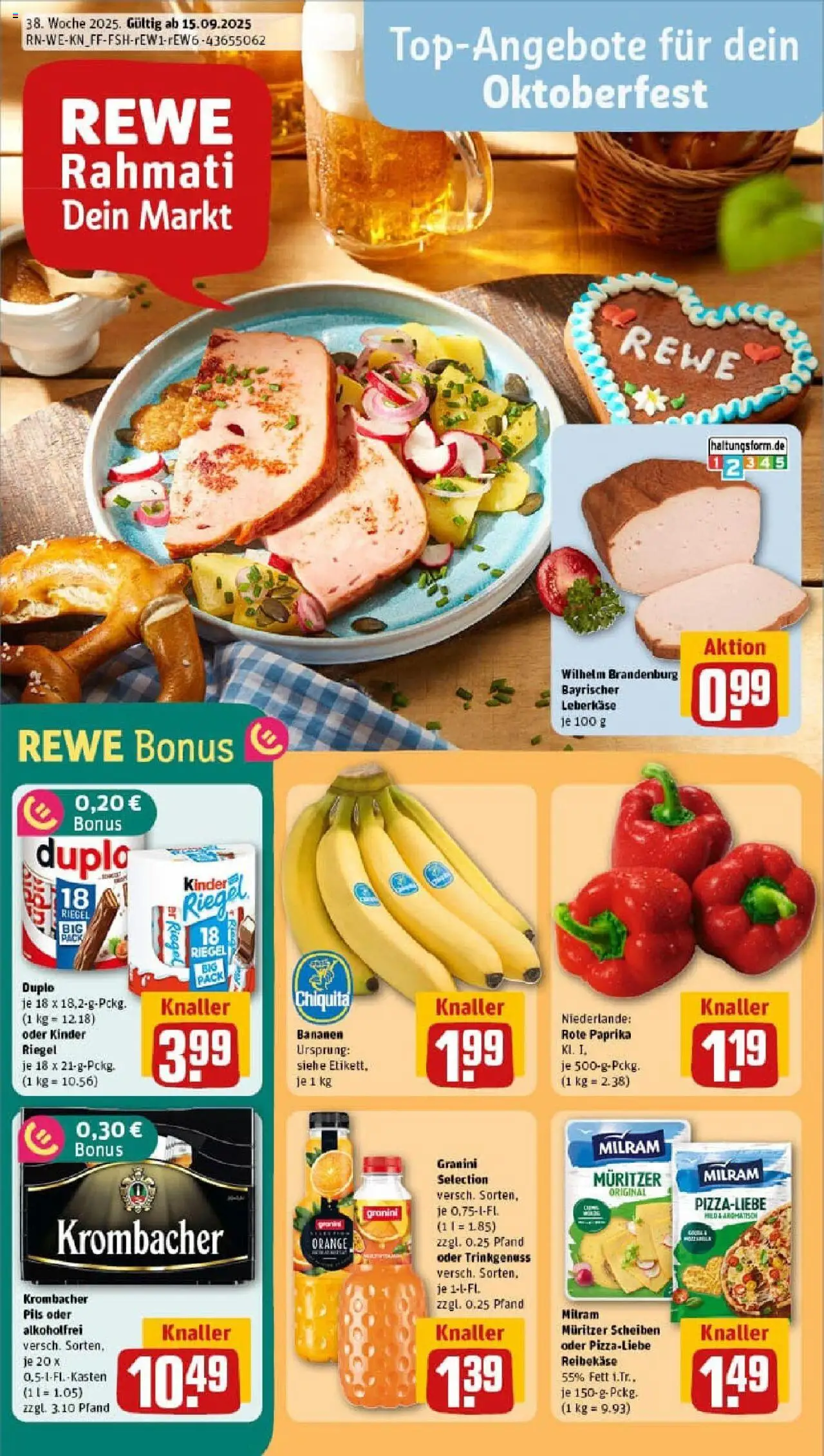 REWE Prospekt ab 15.09.2025 nächste Woche - Prospekt Köln