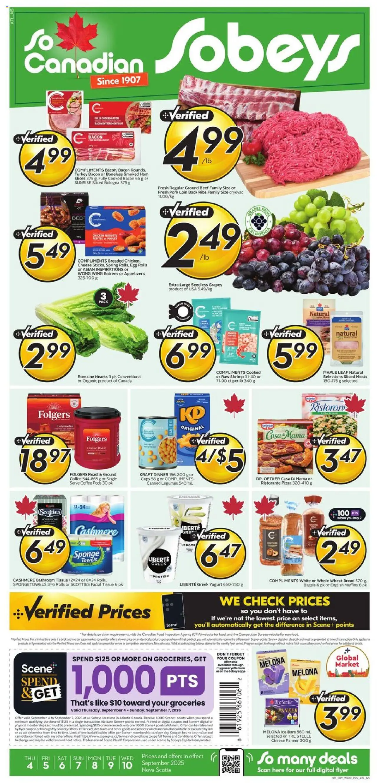 Sobeys flyer valid from Sep 04, 2025 - page number 1