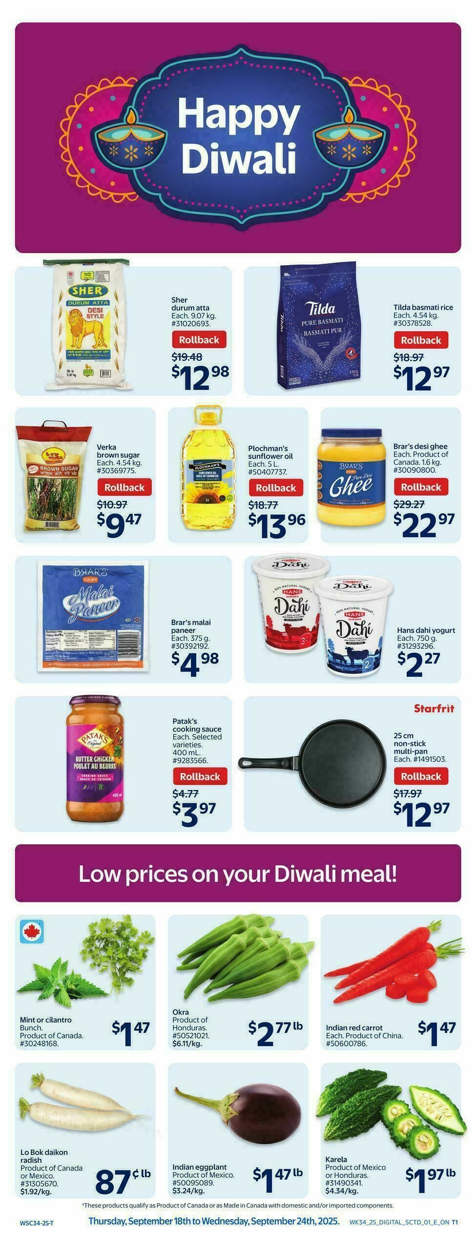 Walmart Happy Diwali Flyer from September 18Walmart Happy Diwali Flyer from September 18- Page 3Walmart Happy Diwali Flyer from September 18- Page 4