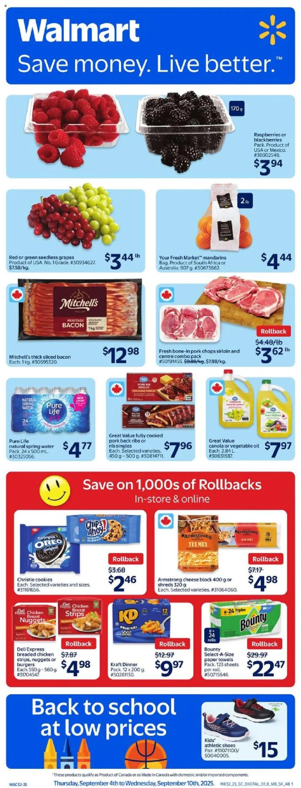 Walmart weekly flyer starting Sep 4, 2025 ⭐️