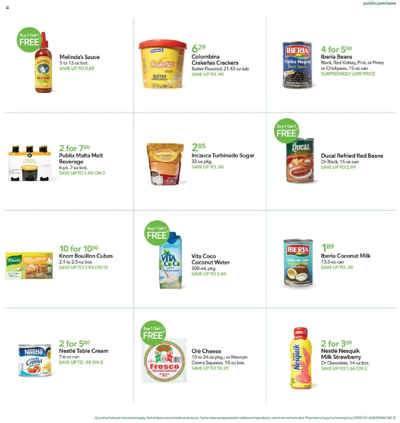 Publix Hispanic Ad - valid from 02.10.2025 | Page: 3