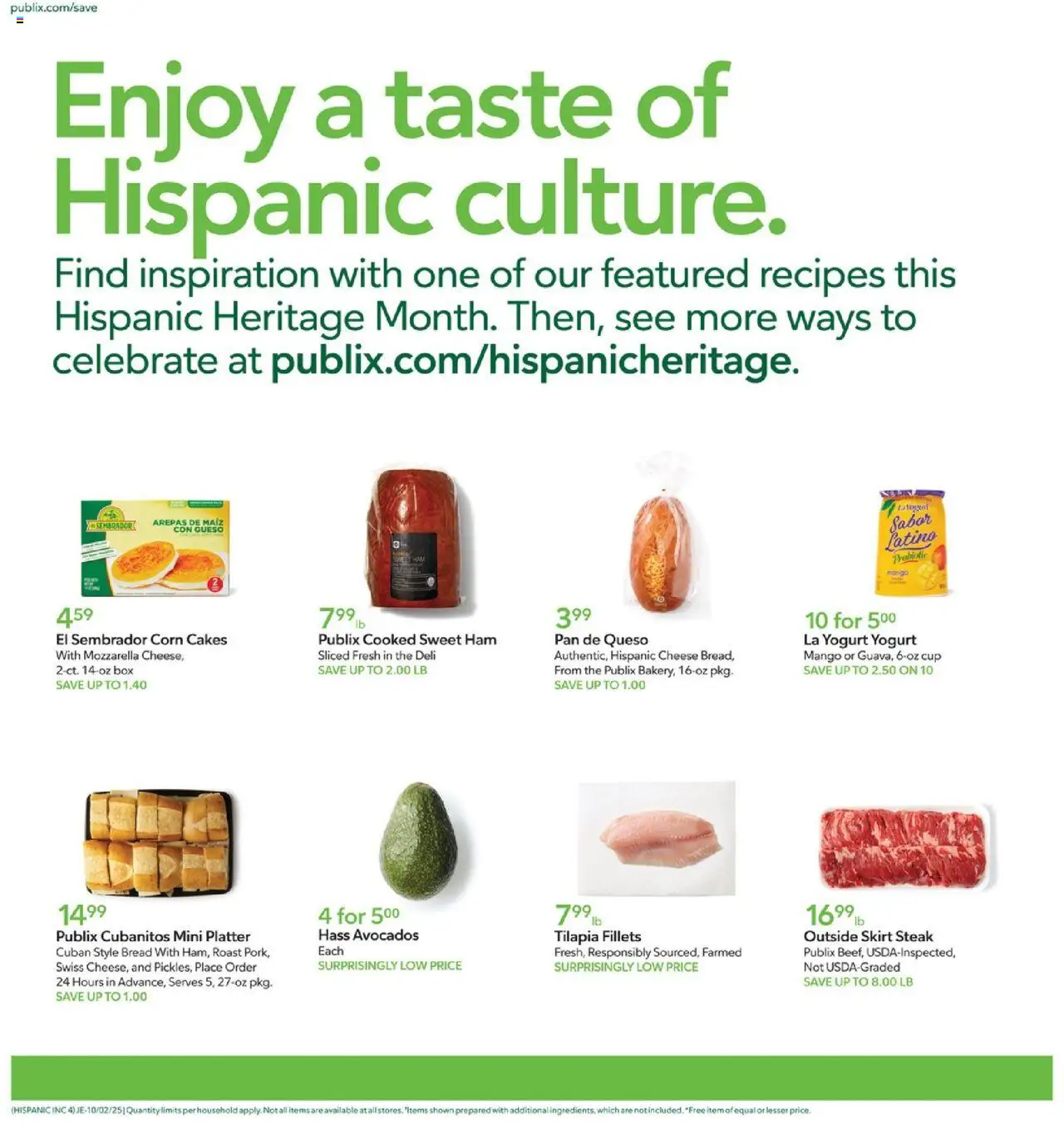 Publix Hispanic Ad - valid from 02.10.2025 | Page: 4