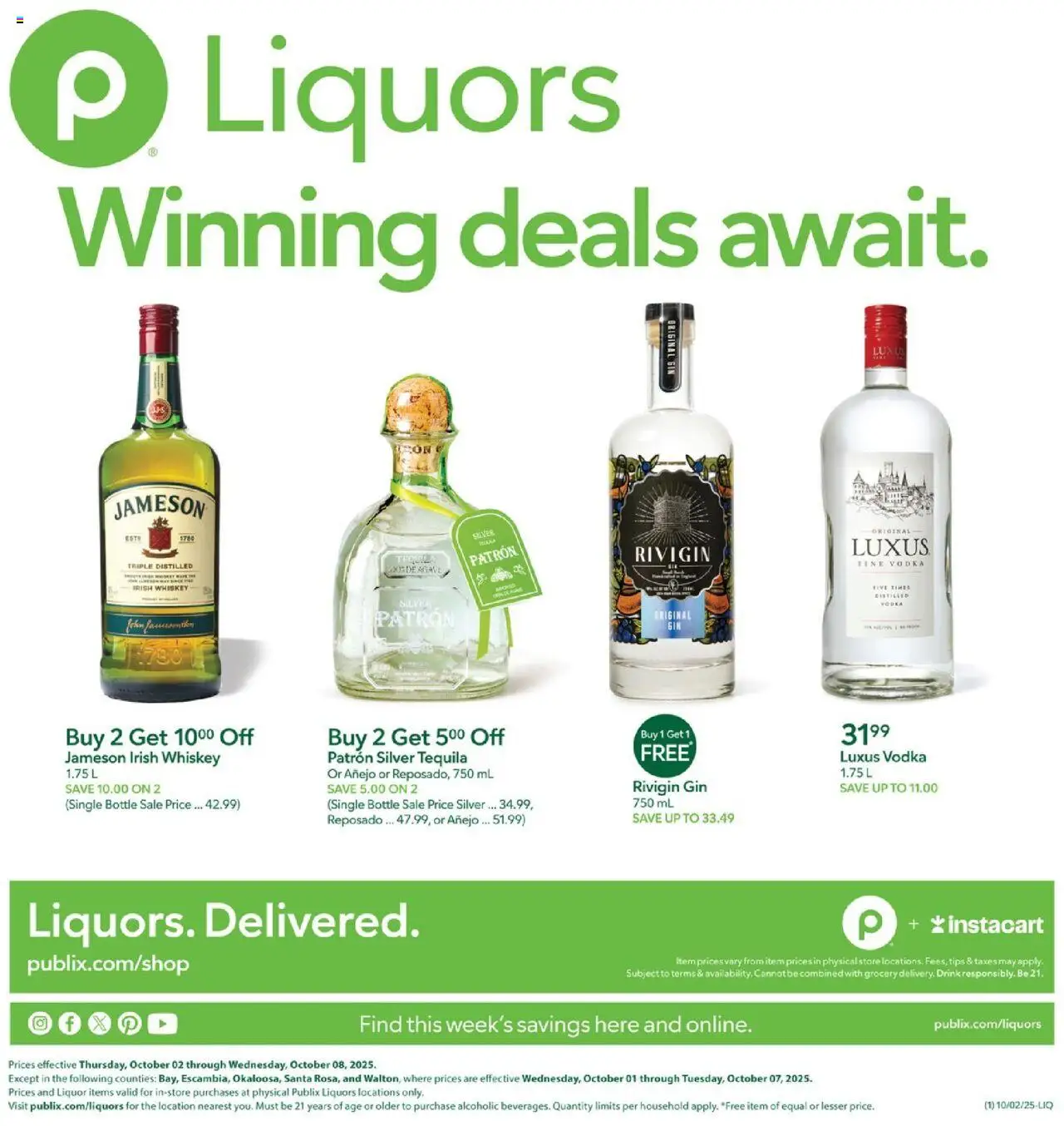 Publix Liquor - valid from 02.10.2025 | Page: 1