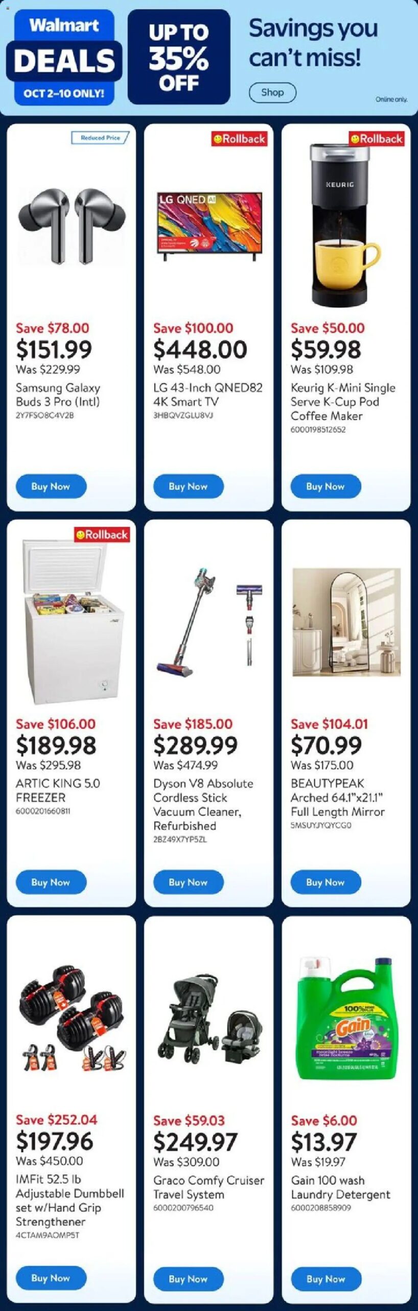 Walmart - Deals of the Week from Oct 2, 2025 > weekly specials & deals 5 Walmart – Deals of the Week from Oct 2, 2025 > weekly specials & deals