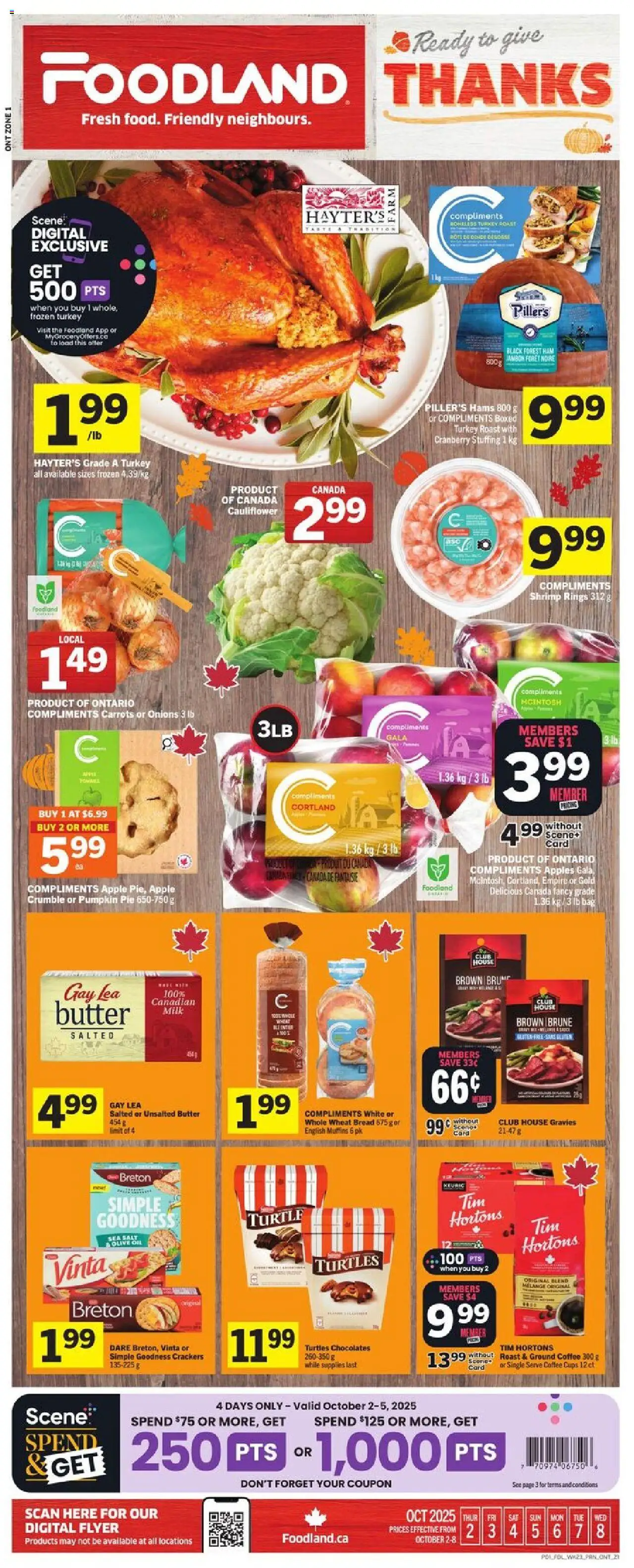 Foodland flyer valid from 02.10.2025 | Page: 1
