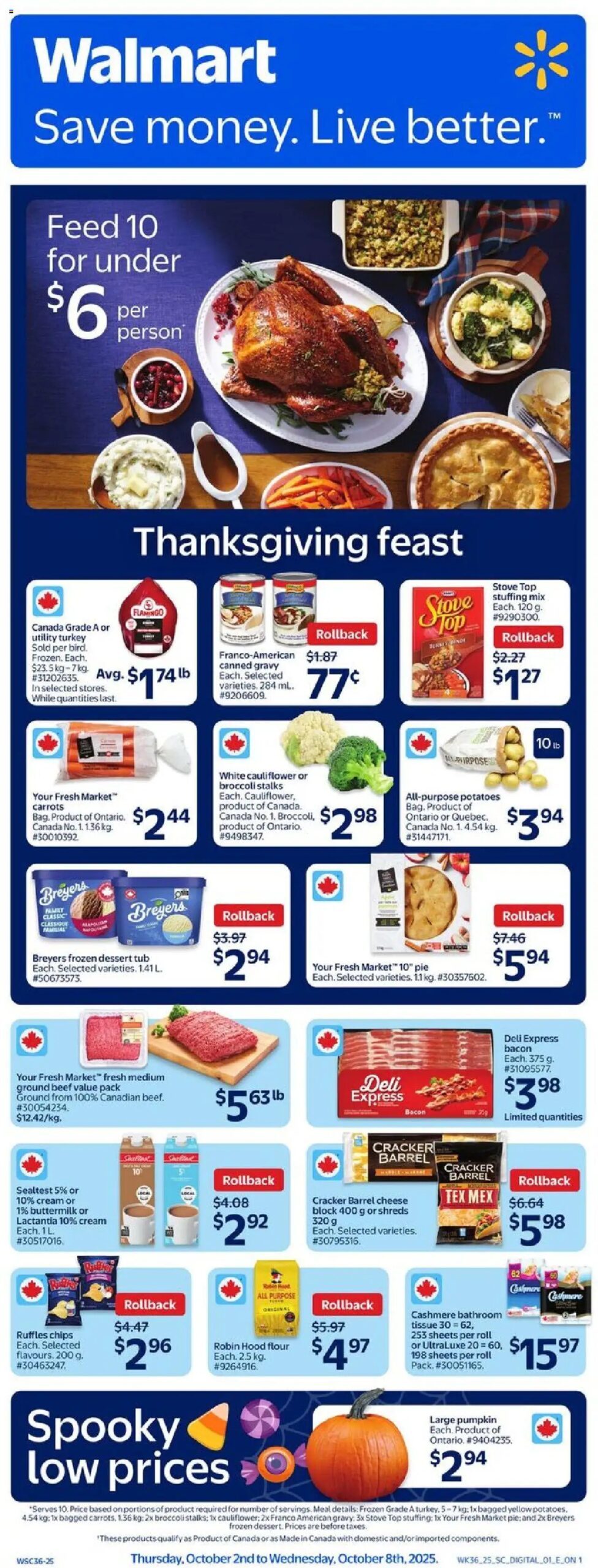 Walmart weekly flyer from Oct 2, 2025 > weekly specials & deals 4 Walmart weekly flyer from Oct 2, 2025 > weekly specials & deals