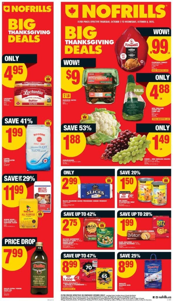 No Frills weekly flyer / circulaire from Oct 2, 2025 > weekly specials & deals