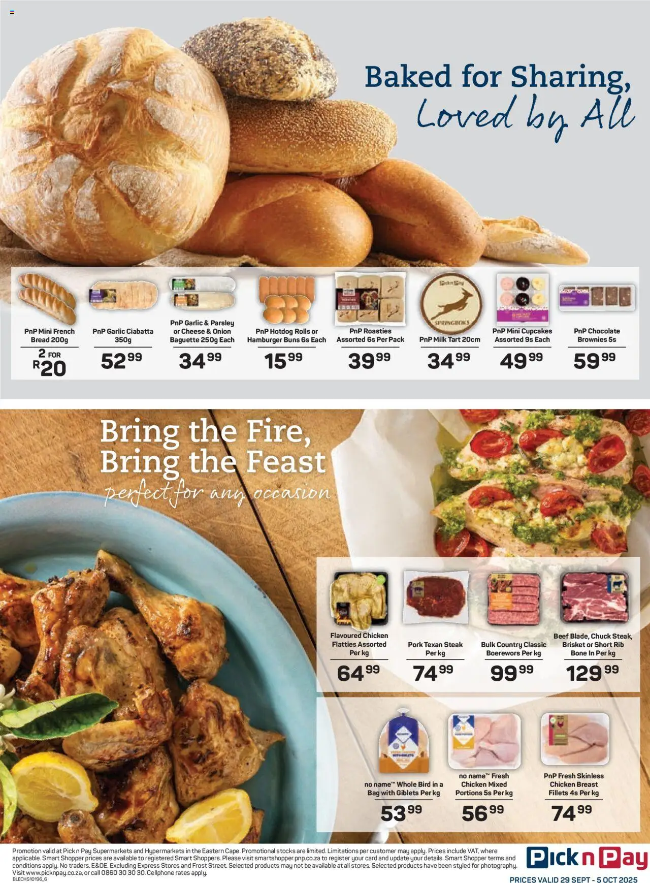 New Pick n Pay catalogue – valid from 29.09.2025 | Page: 6 | Products: Parsley, Steak, Milk, Garlic