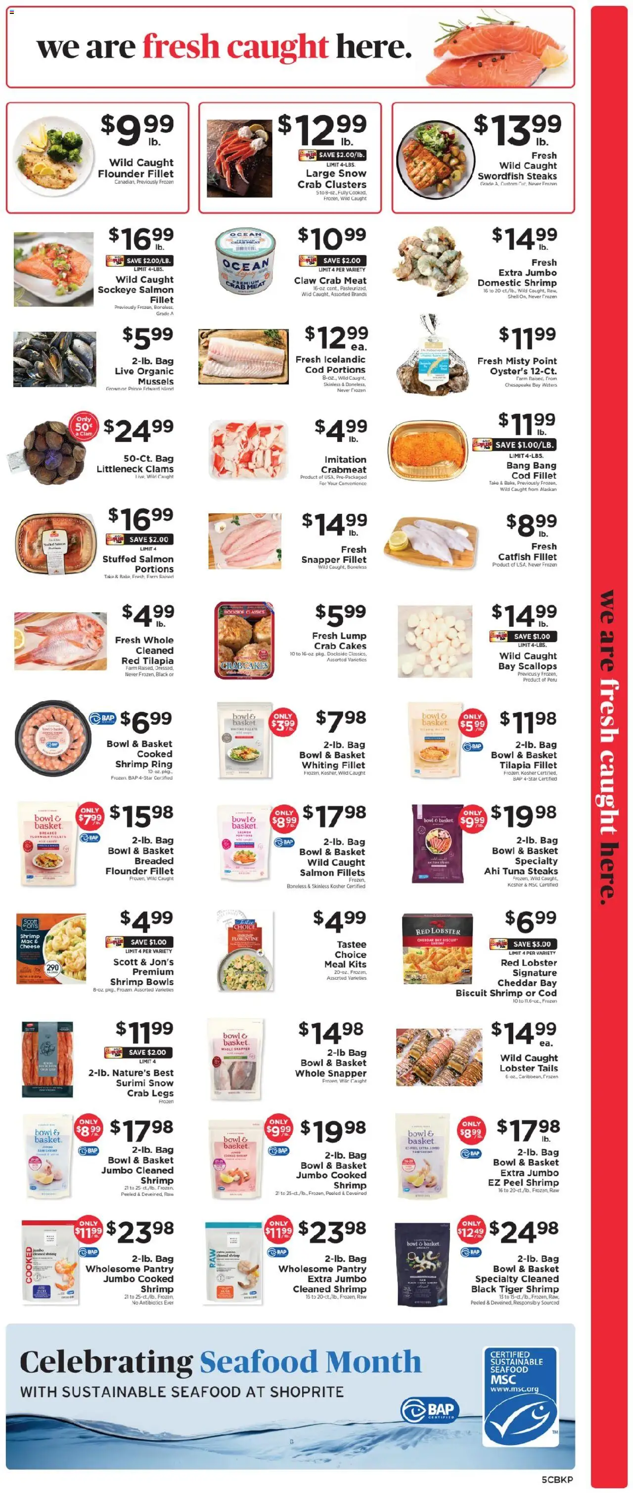 ShopRite Weekly Ad 2 - valid from 02.10.2025 | Page: 7 | Products: Ring, Basket, Seafood, Bag