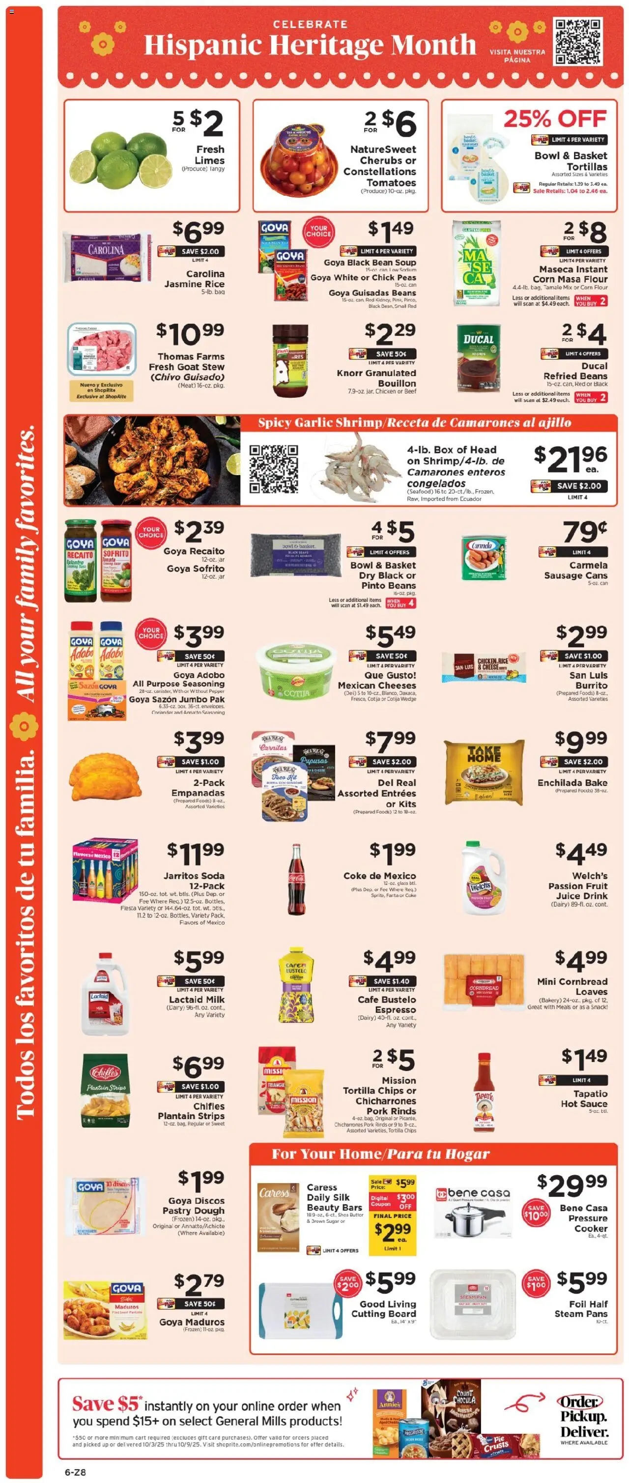 ShopRite Weekly Ad 2 - valid from 02.10.2025 | Page: 8 | Products: Milk, Butter, Beef, Pepper