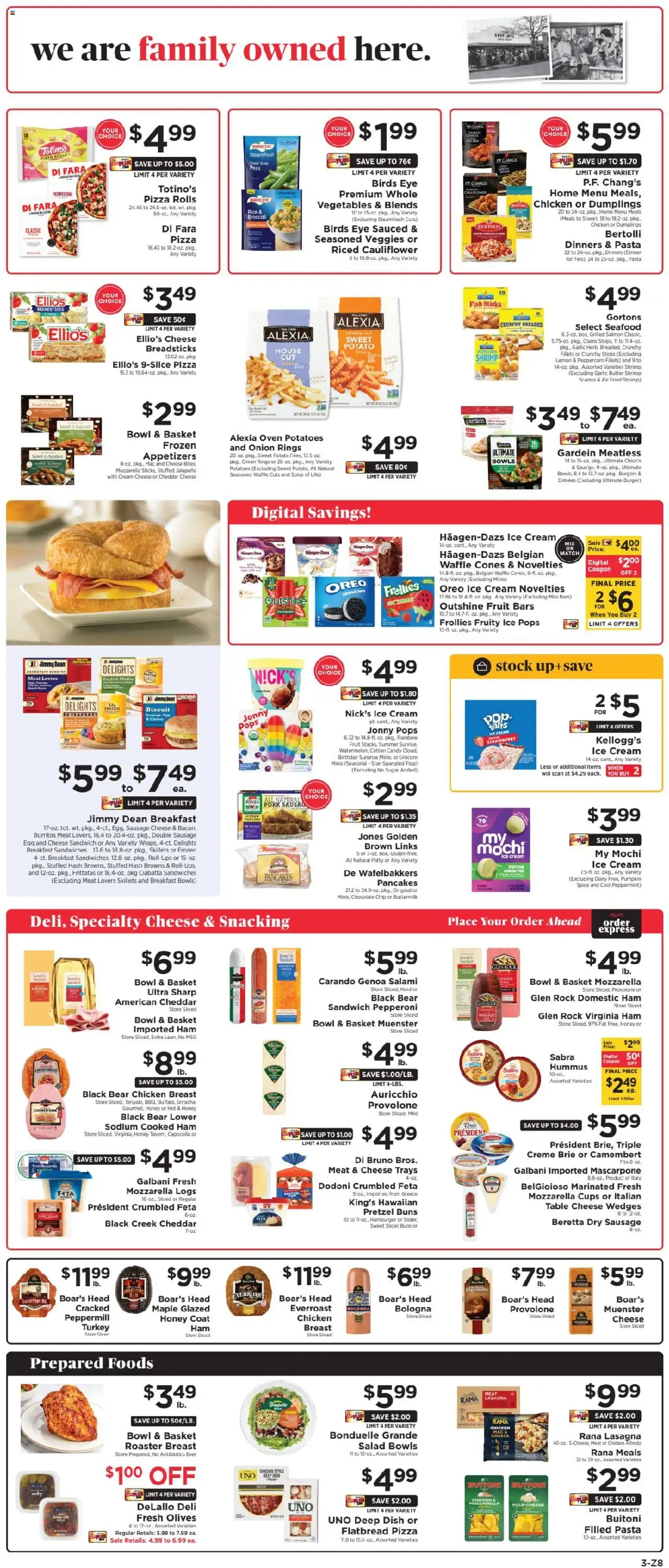 ShopRite Weekly Ad 2 - valid from 02.10.2025 | Page: 5 | Products: Cream, Seafood, Chocolate Chip, Slicer