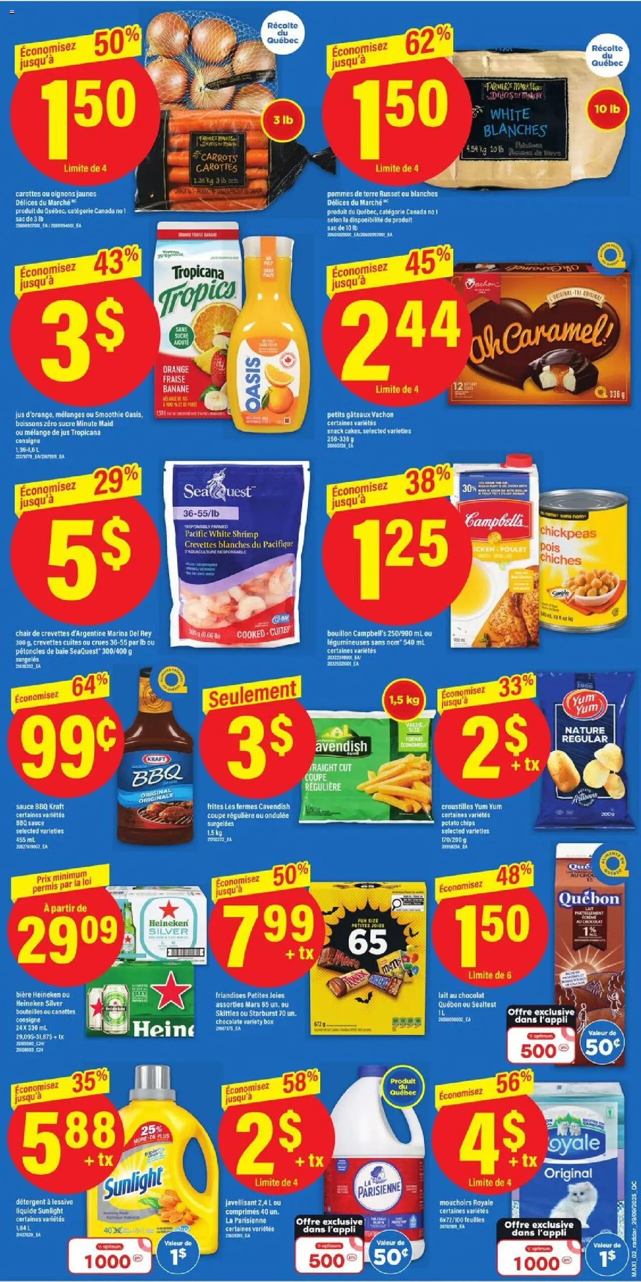 Maxi flyer valid from 02.10.2025 | Page: 2 | Products: Chips, Detergent, Chair, Chocolate