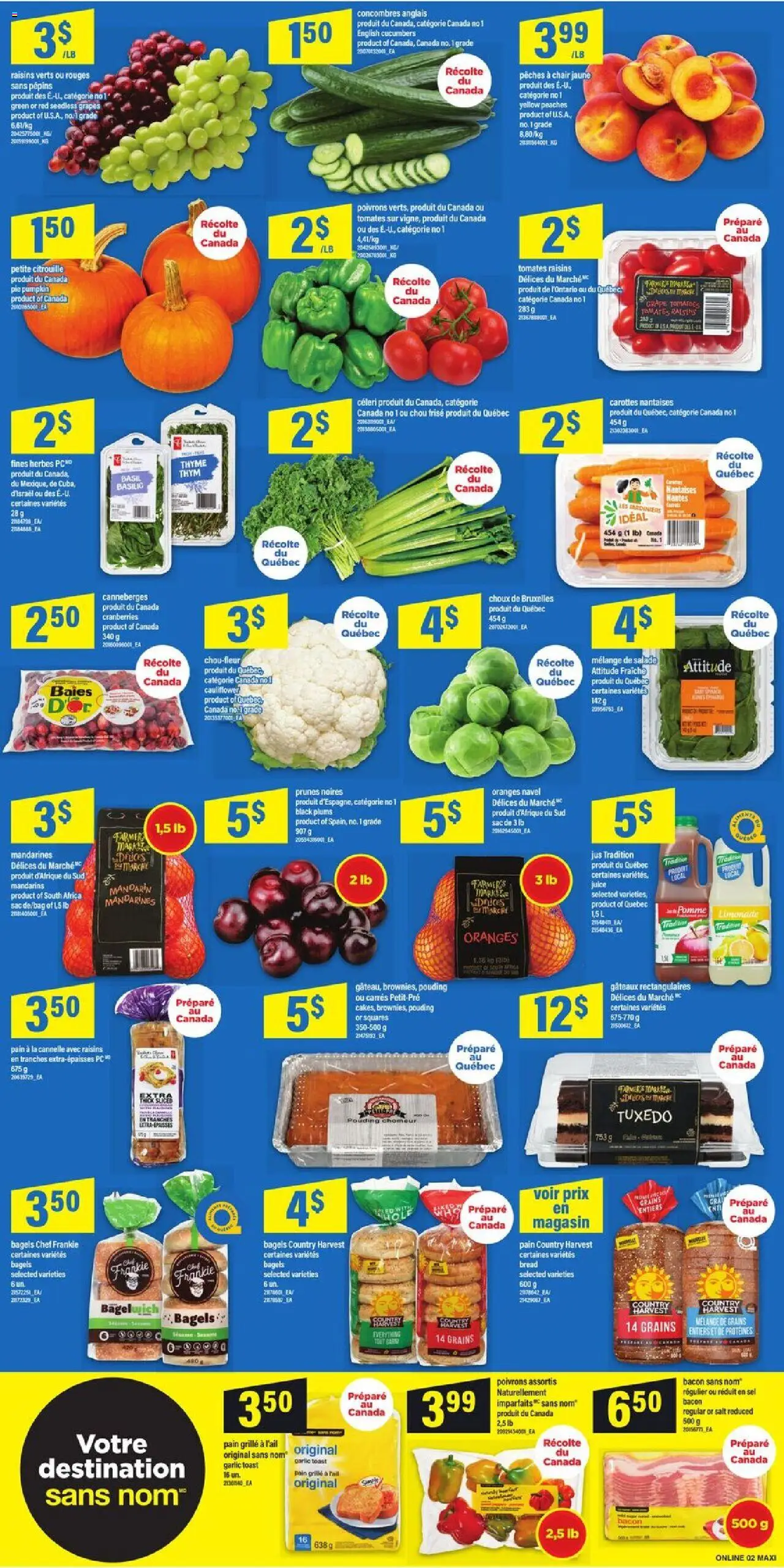 Maxi flyer valid from 02.10.2025 | Page: 6 | Products: Cucumbers, Pumpkin, Oranges, Tomatoes