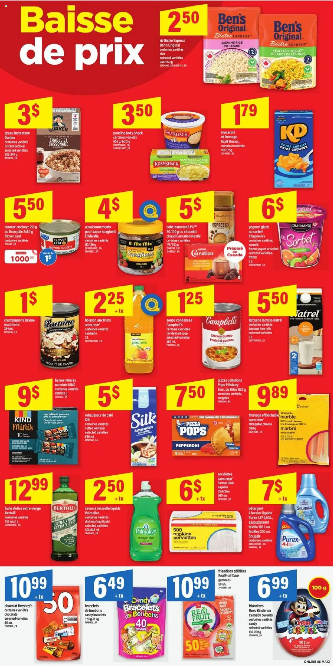 Maxi flyer valid from 02.10.2025 | Page: 9 | Products: Rice, Detergent, Milk, Pizza