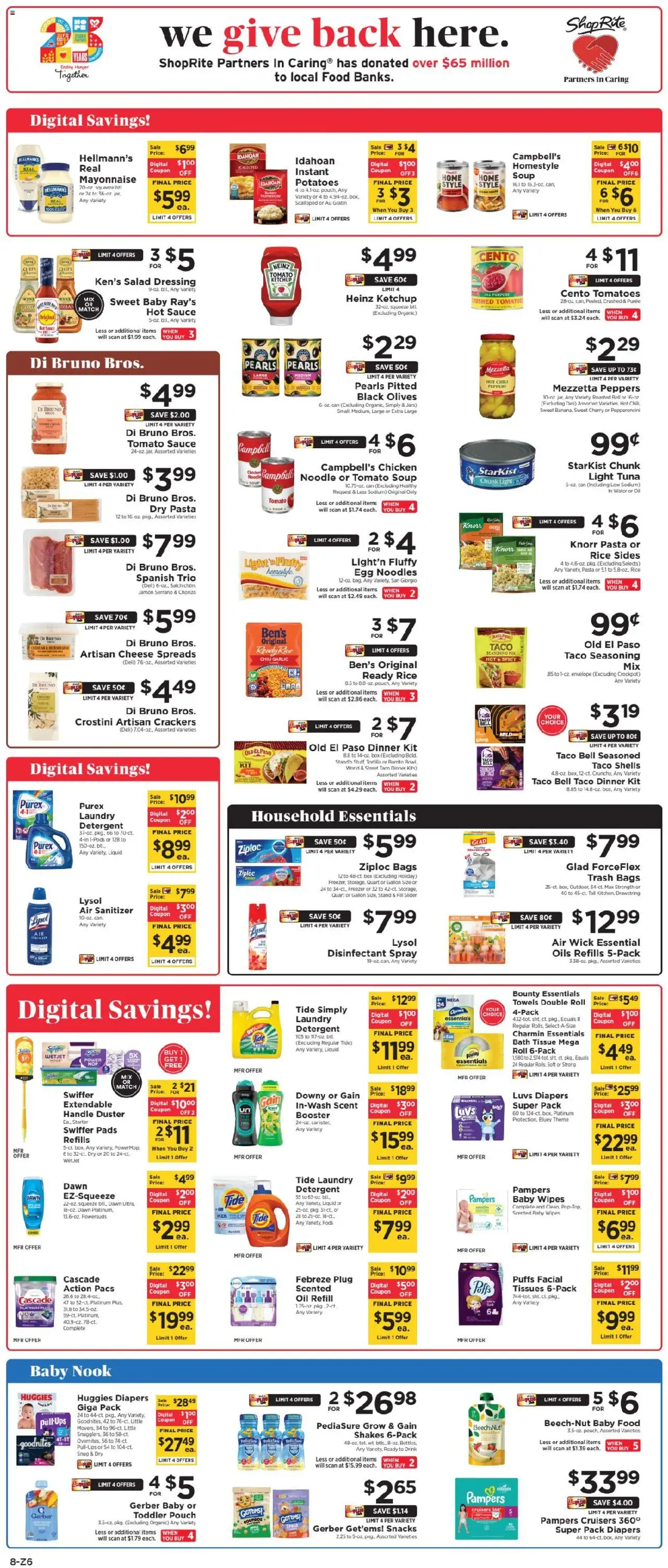 ShopRite Weekly Ad - valid from 02.10.2025 | Page: 10 | Products: Box, Baby food, Water, Starter