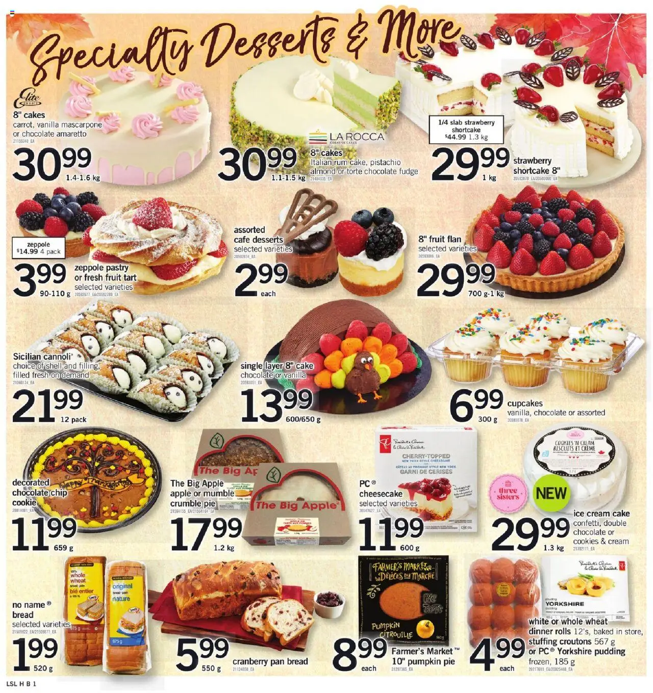 Loblaws flyer valid from 02.10.2025 | Page: 7 | Products: Cream, Cookies, Chocolate, Pumpkin