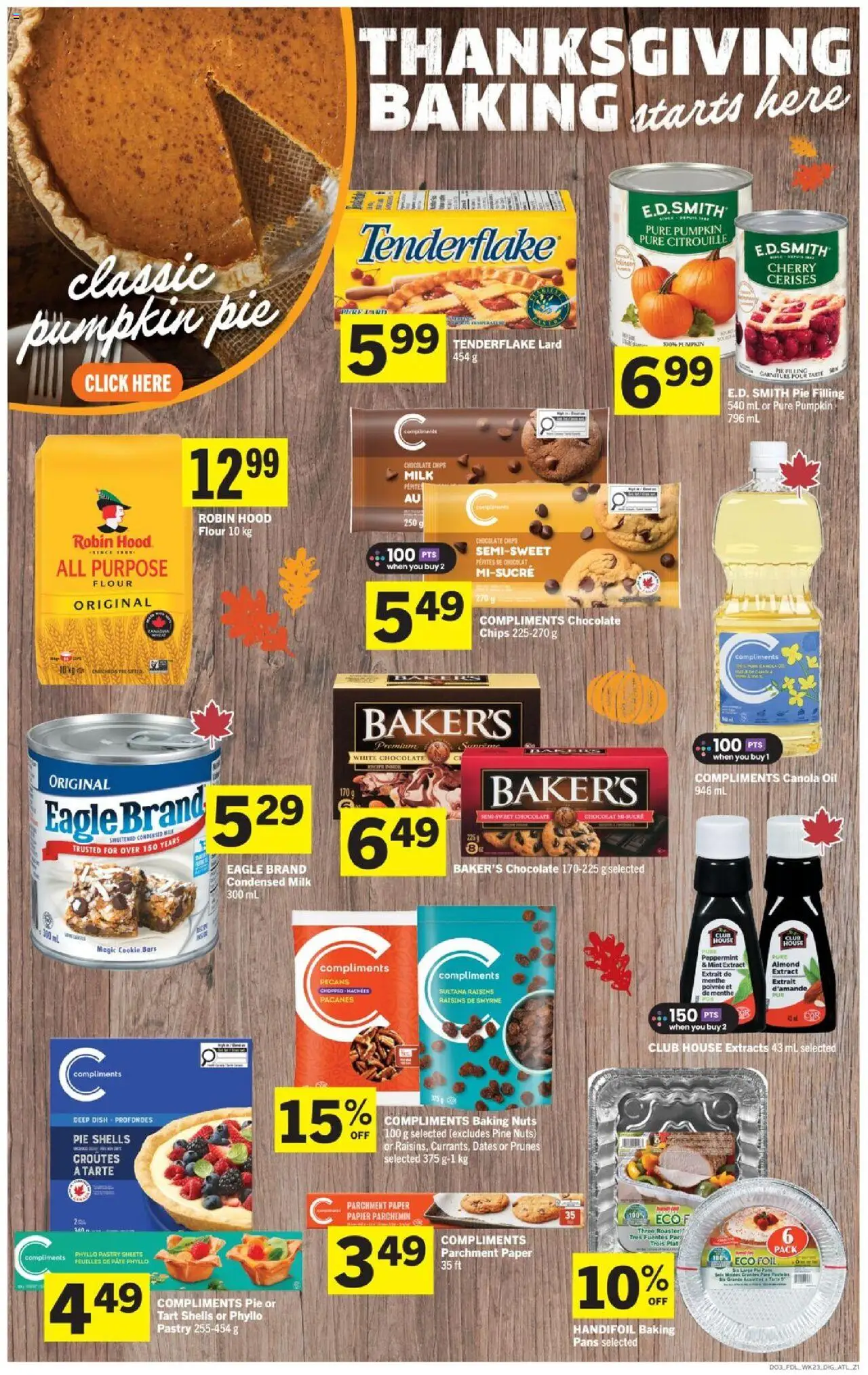 Foodland flyer valid from 02.10.2025 | Page: 10 | Products: Chips, Milk, Oil, Pumpkin