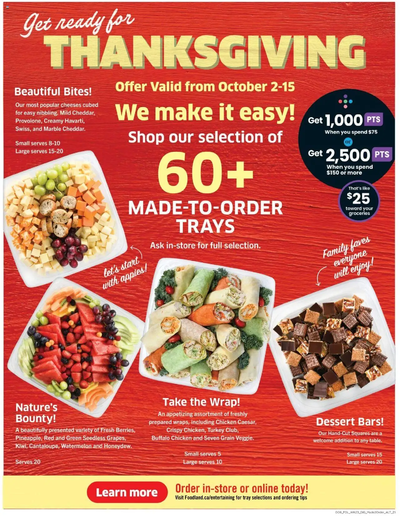 Foodland flyer valid from 02.10.2025 | Page: 13 | Products: Turkey, Chicken