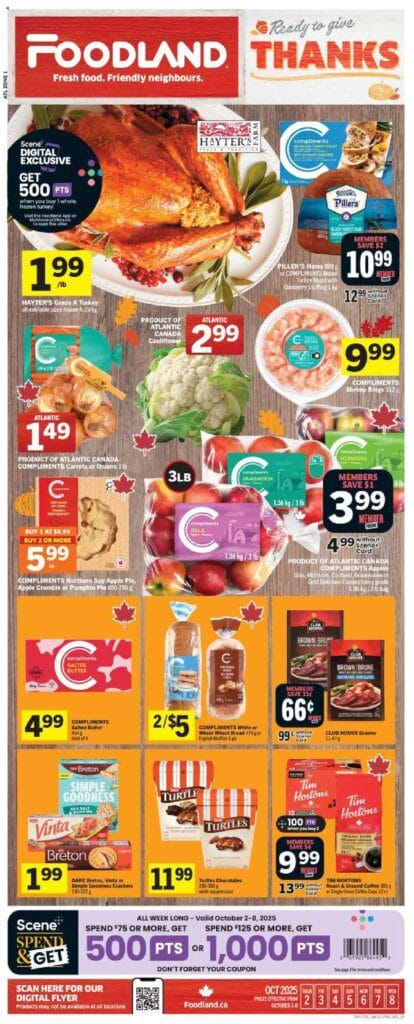 Foodland flyer – NS from Oct 2, 2025 > weekly specials & deals