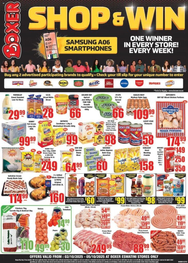 Boxer eSwatini – Weekly Specials (02/10/2025 – 05/10/2025) Online