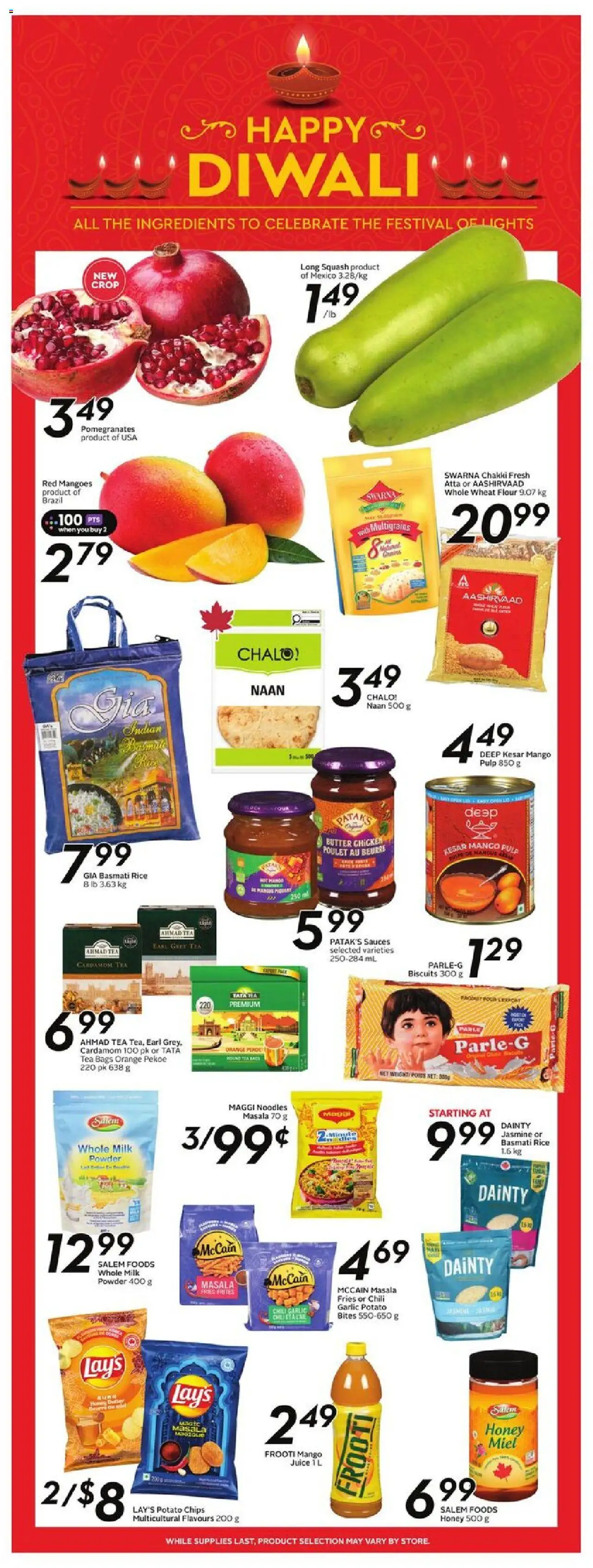 Sobeys flyer valid from 02.10.2025 | Page: 17 | Products: Tea, Noodles, Butter, Chicken