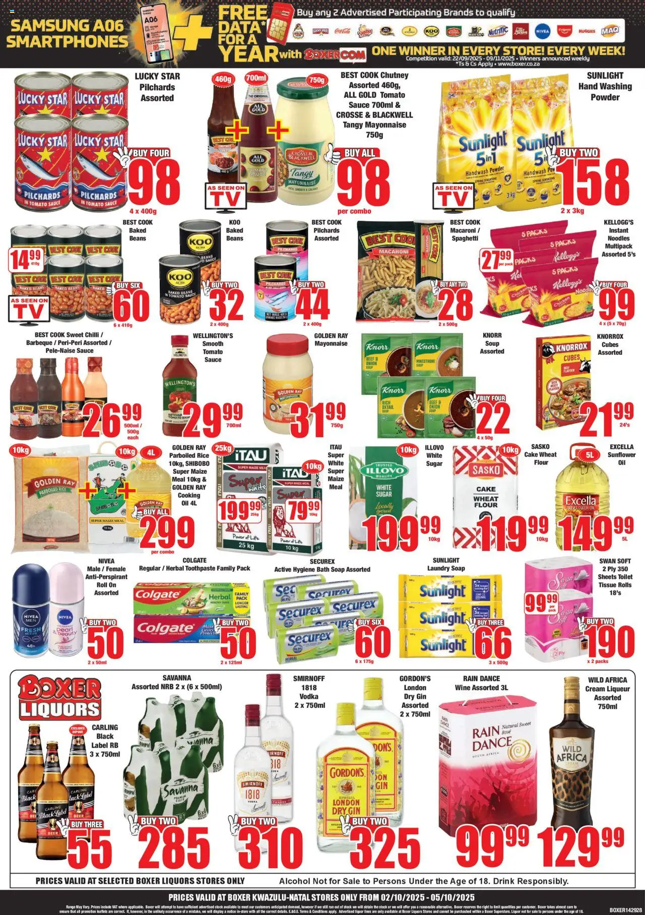 New Boxer catalogue – valid from 02.10.2025 | Page: 3 | Products: Chutney, TV, Chicken, Beef