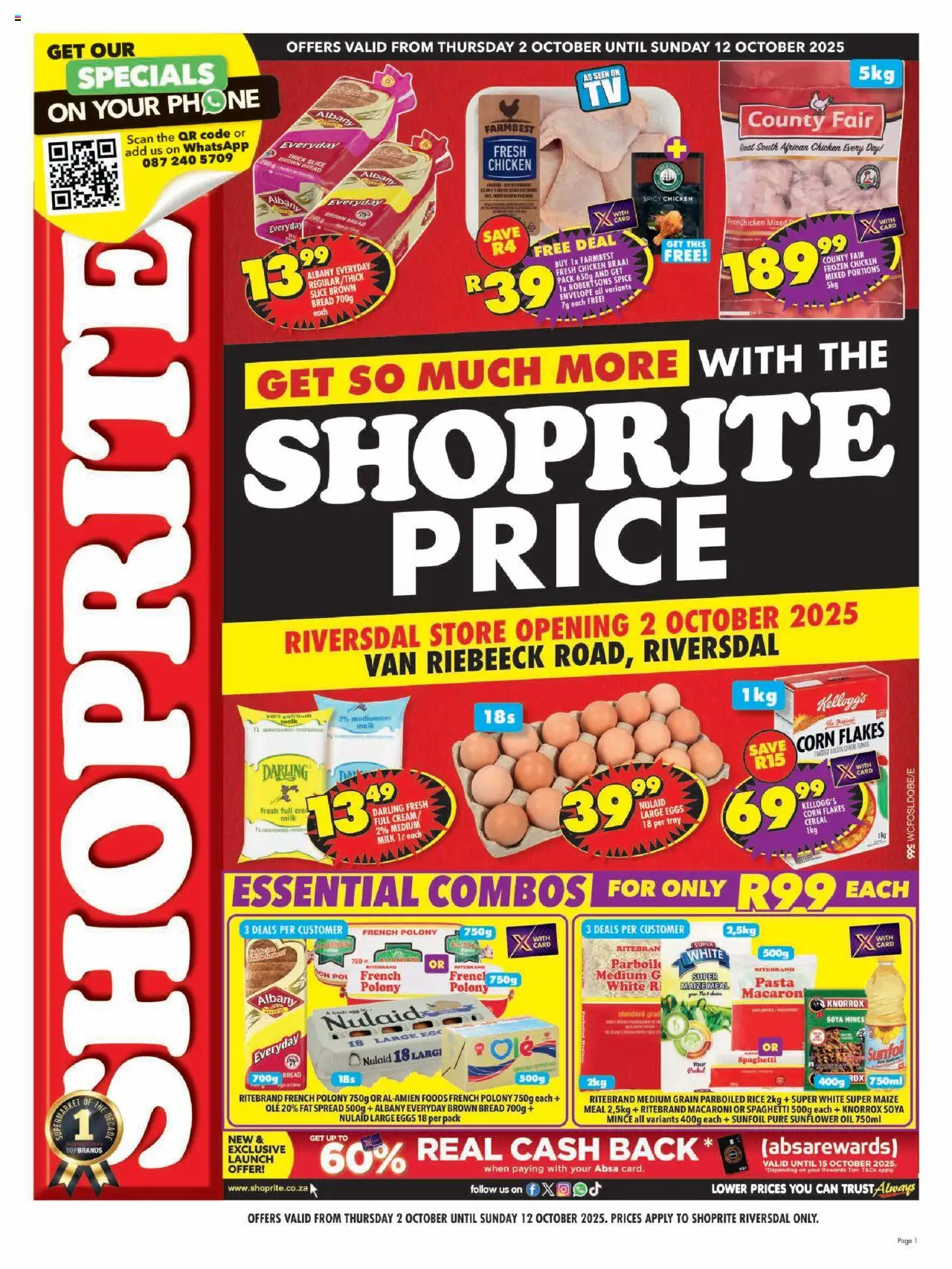 Shoprite Western Cape – Shoprite Price Store Opening Riversdal (02/10/2025 – 12/10/2025) → Online Catalogue