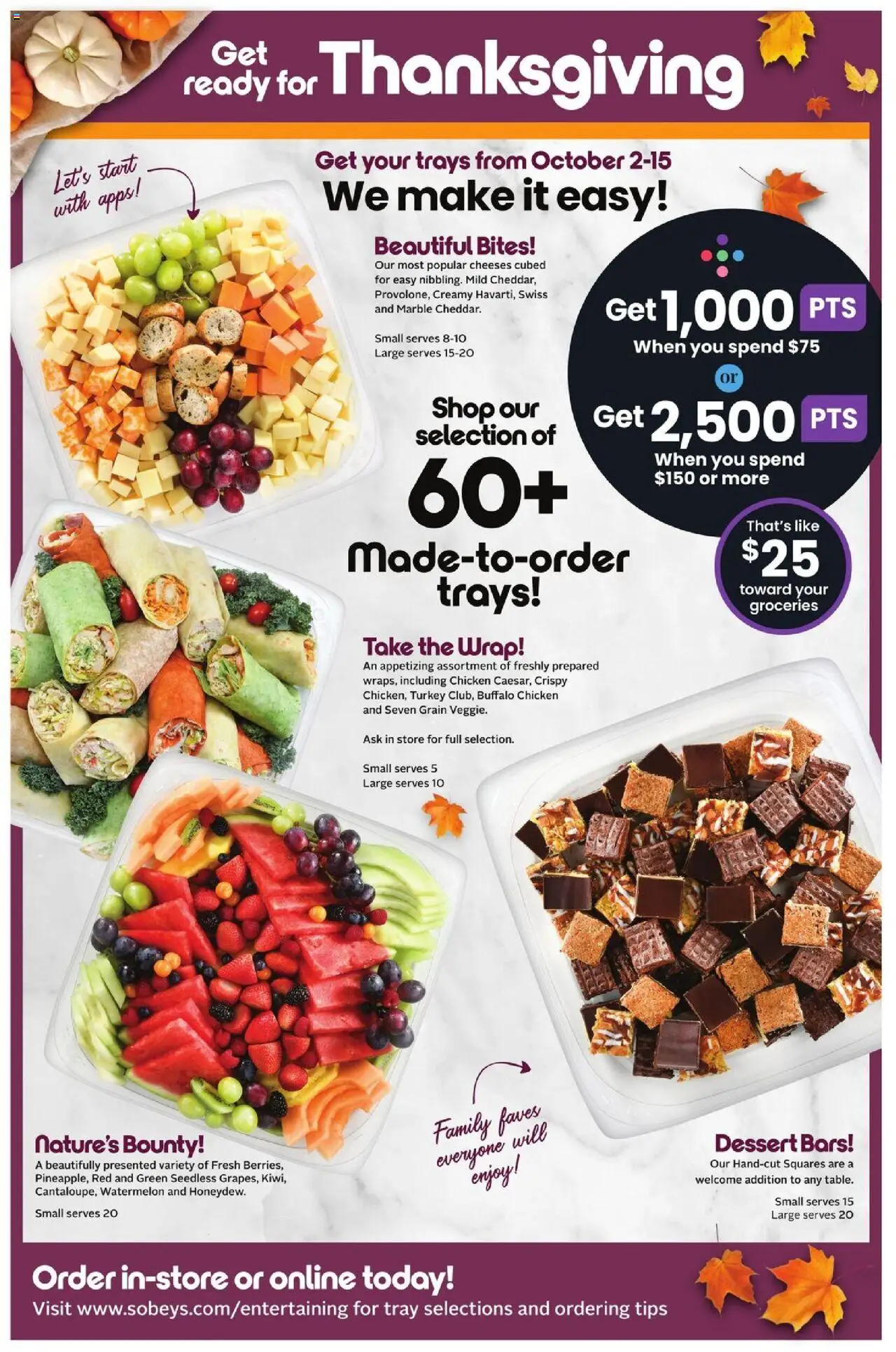Sobeys flyer valid from 02.10.2025 | Page: 19 | Products: Turkey, Chicken