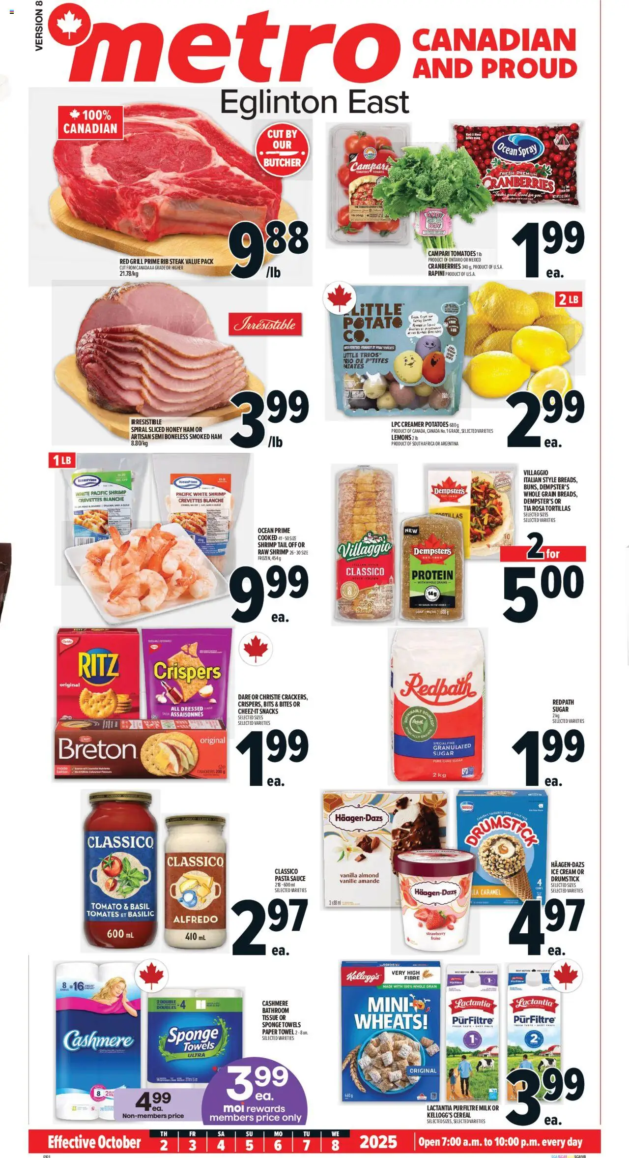 Metro flyer valid from 02.10.2025 | Page: 3 | Products: Pasta, Potatoes, Grill, Tomatoes
