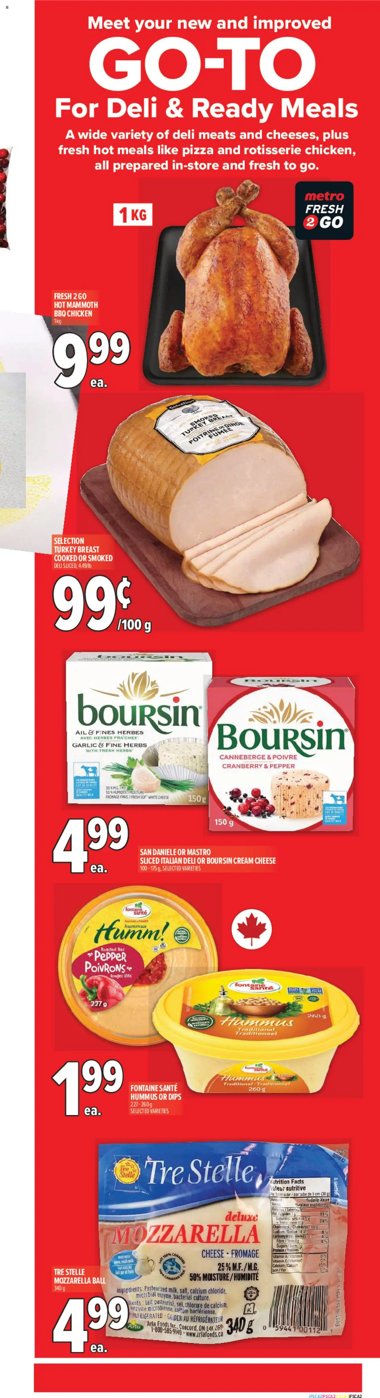 Metro flyer valid from 02.10.2025 | Page: 4 | Products: Cream, Turkey, Cheese, Chicken