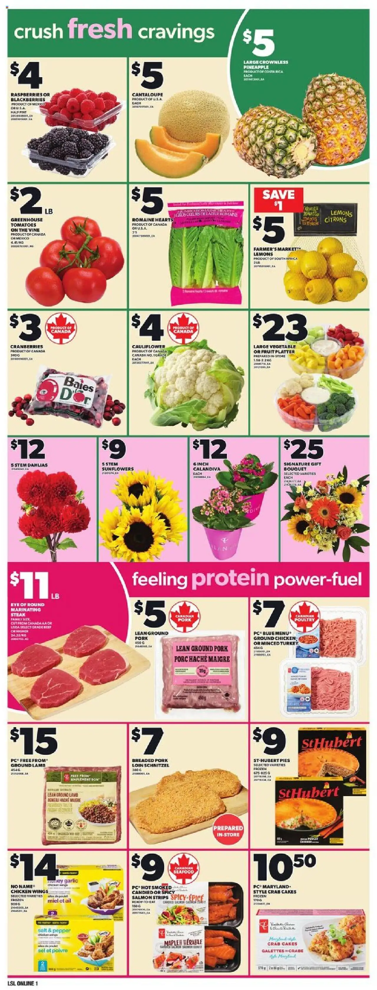 Loblaws flyer valid from 02.10.2025 | Page: 7 | Products: PC, Turkey, Chicken, Tomatoes