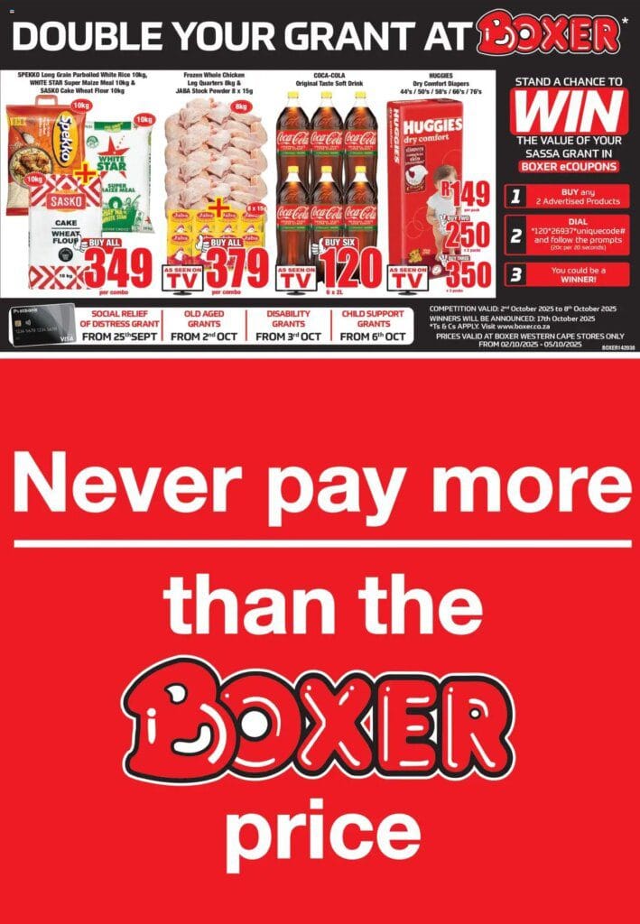 Boxer – Western Cape – Weekly Specials (02/10/2025 – 05/10/2025) Online