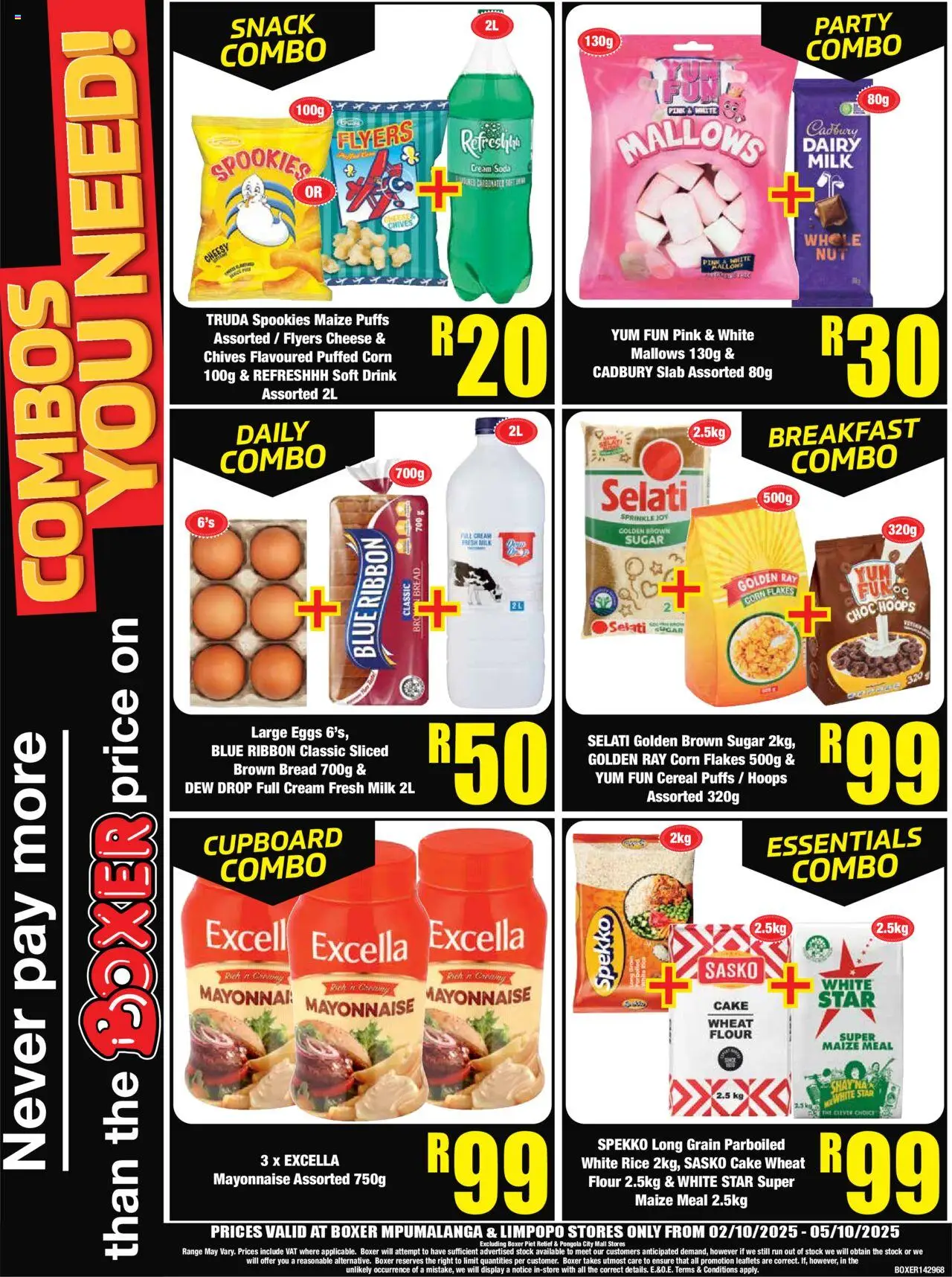 New Boxer catalogue – valid from 02.10.2025 | Page: 4 | Products: Cake, Eggs, Cream, Stock