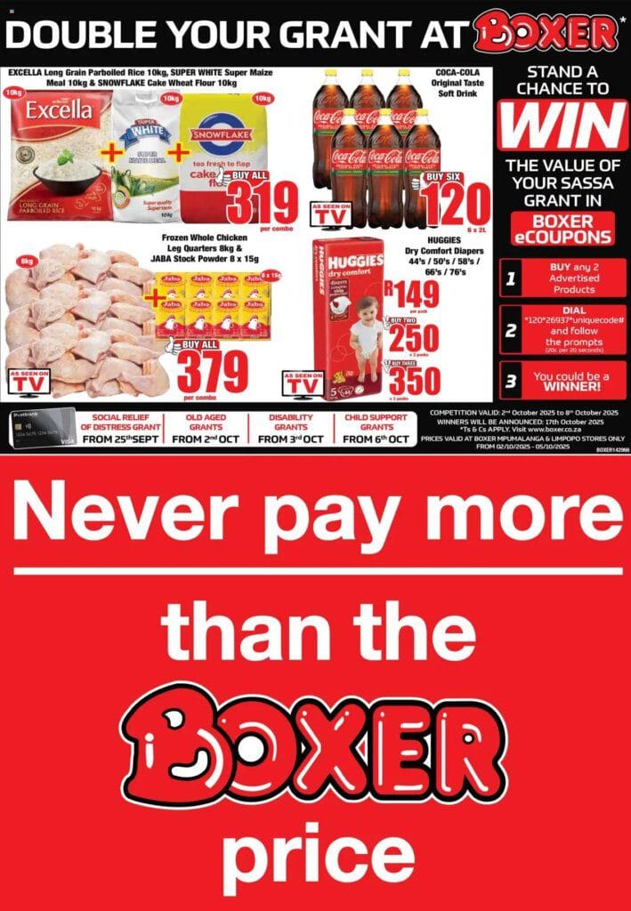 Boxer – Limpopo, Mpumalanga – Weekly Specials (02/10/2025 – 05/10/2025) Online