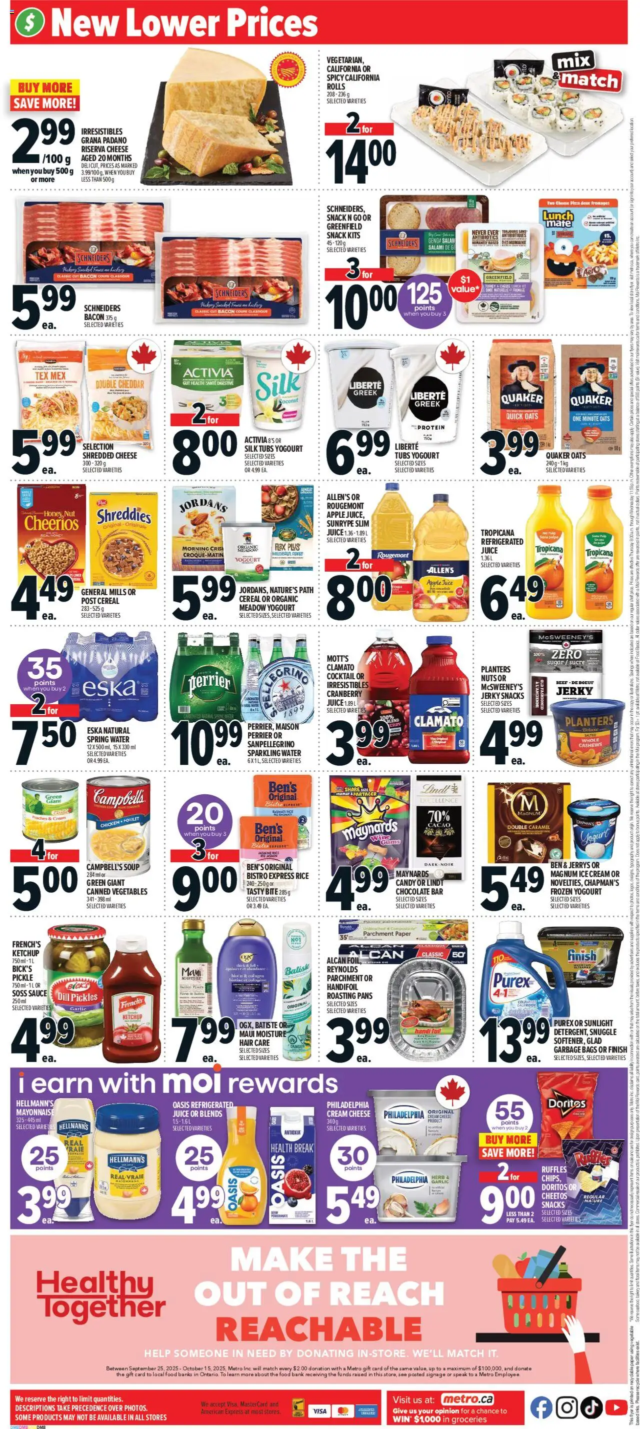 Metro flyer valid from 02.10.2025 | Page: 4 | Products: Rice, Cheese, Juice, Wine