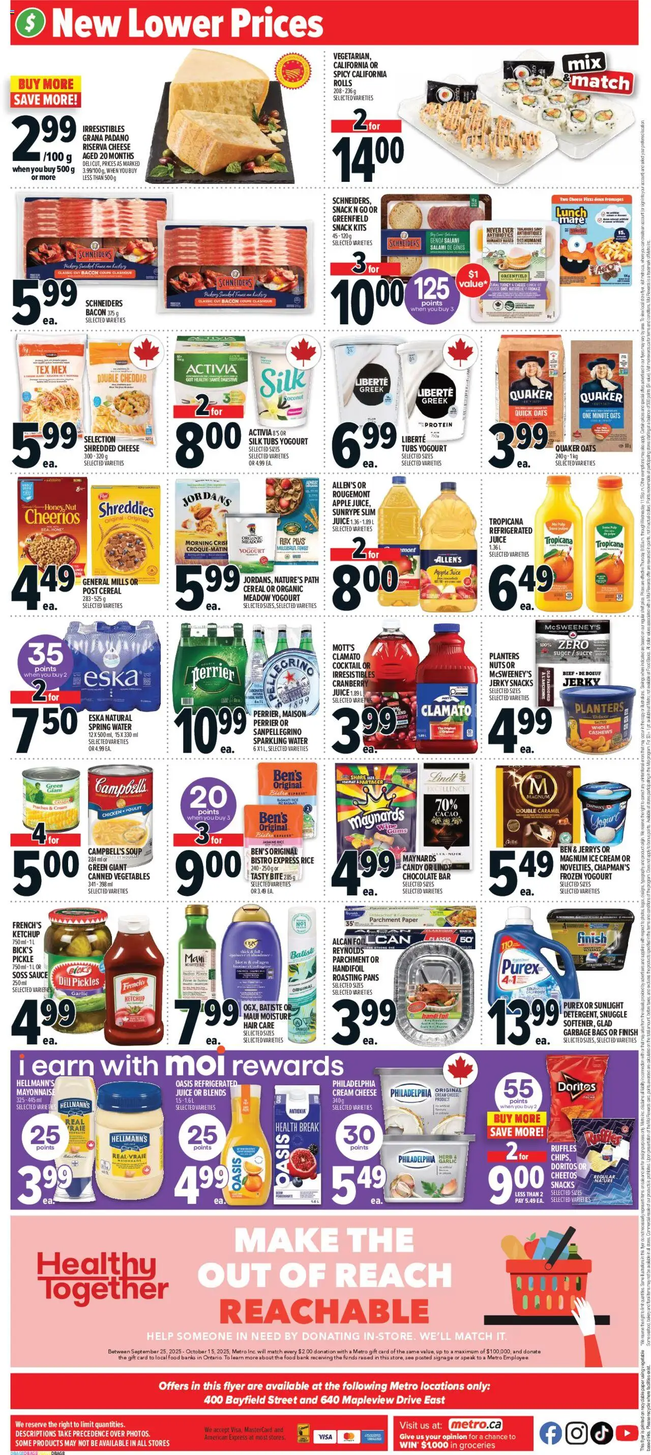 Metro flyer valid from 02.10.2025 | Page: 4 | Products: Rice, Cream, Cheese, Yogurt