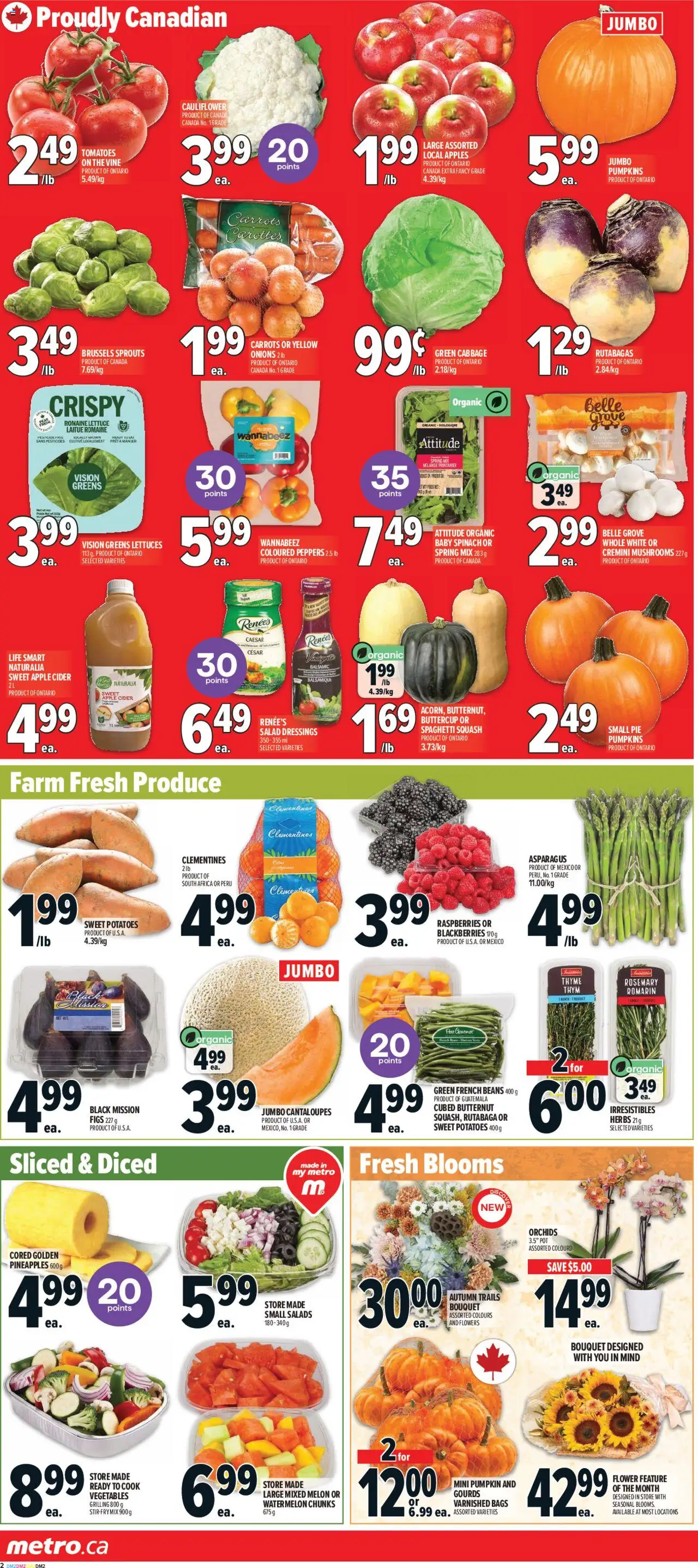 Metro flyer valid from 02.10.2025 | Page: 6 | Products: Salad, Potatoes, Pumpkin, Apples