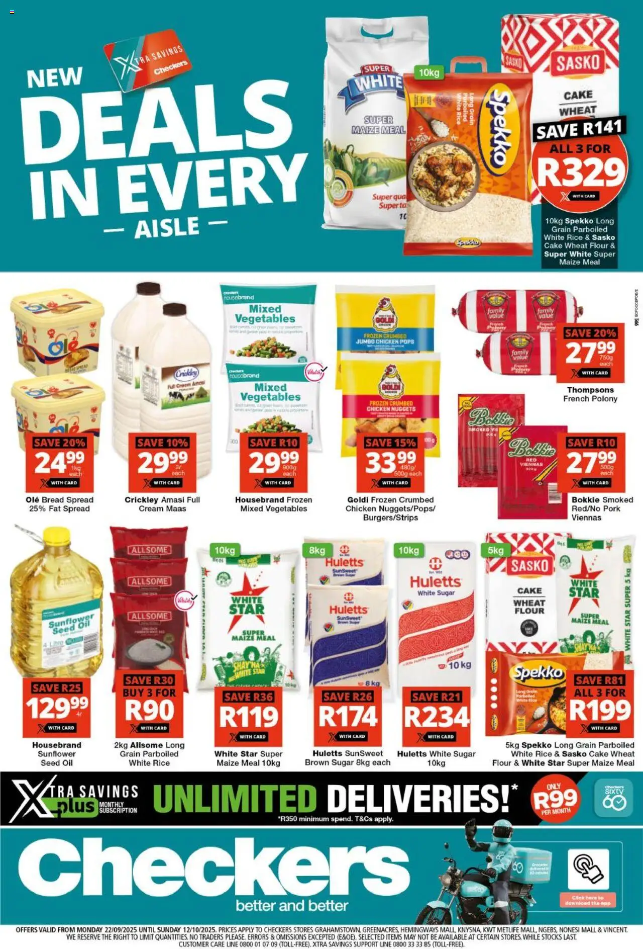 Checkers – Eastern Cape – Xtra Savings Deals  (22/09/2025 – 12/10/2025) → Online Catalogue