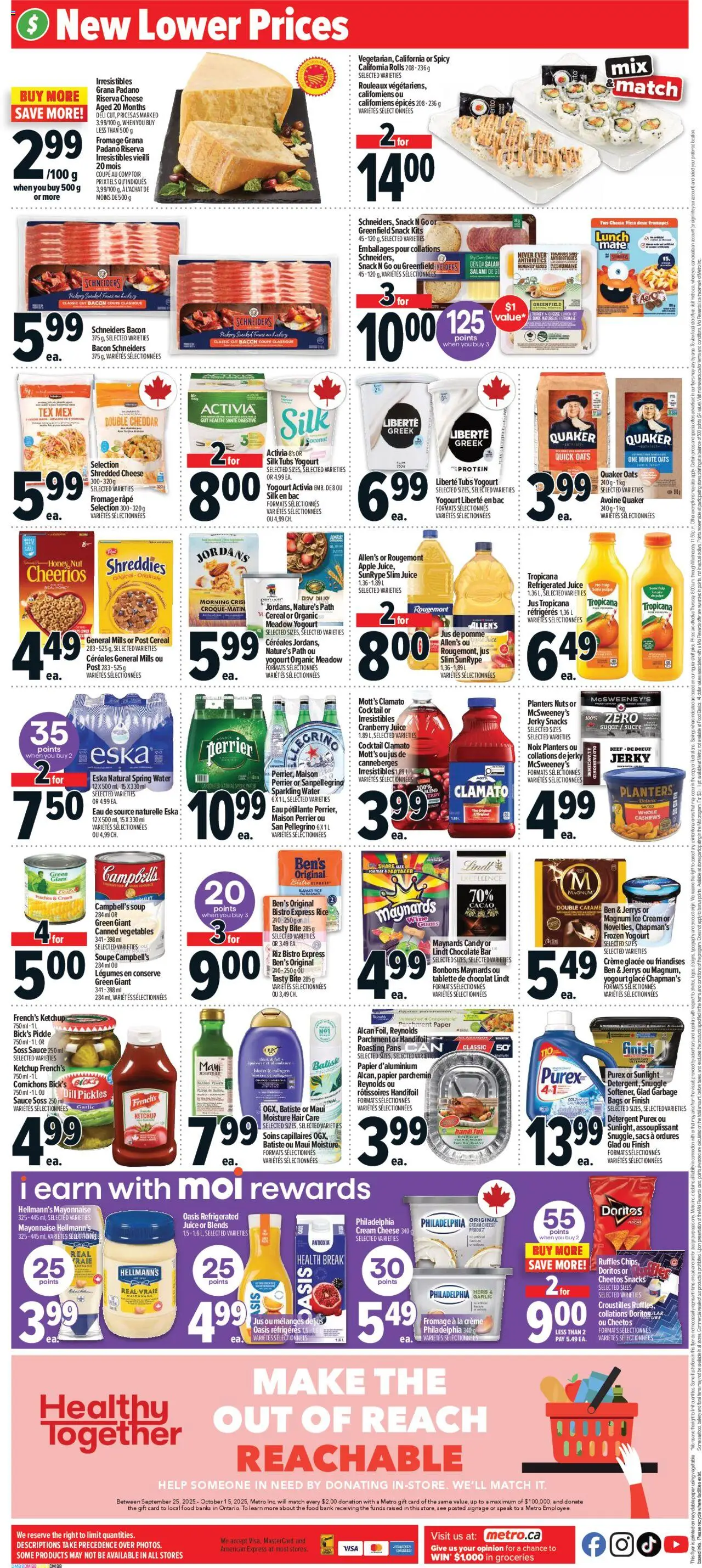 Metro flyer valid from 02.10.2025 | Page: 4 | Products: Rice, Cream, Chocolate, Salami