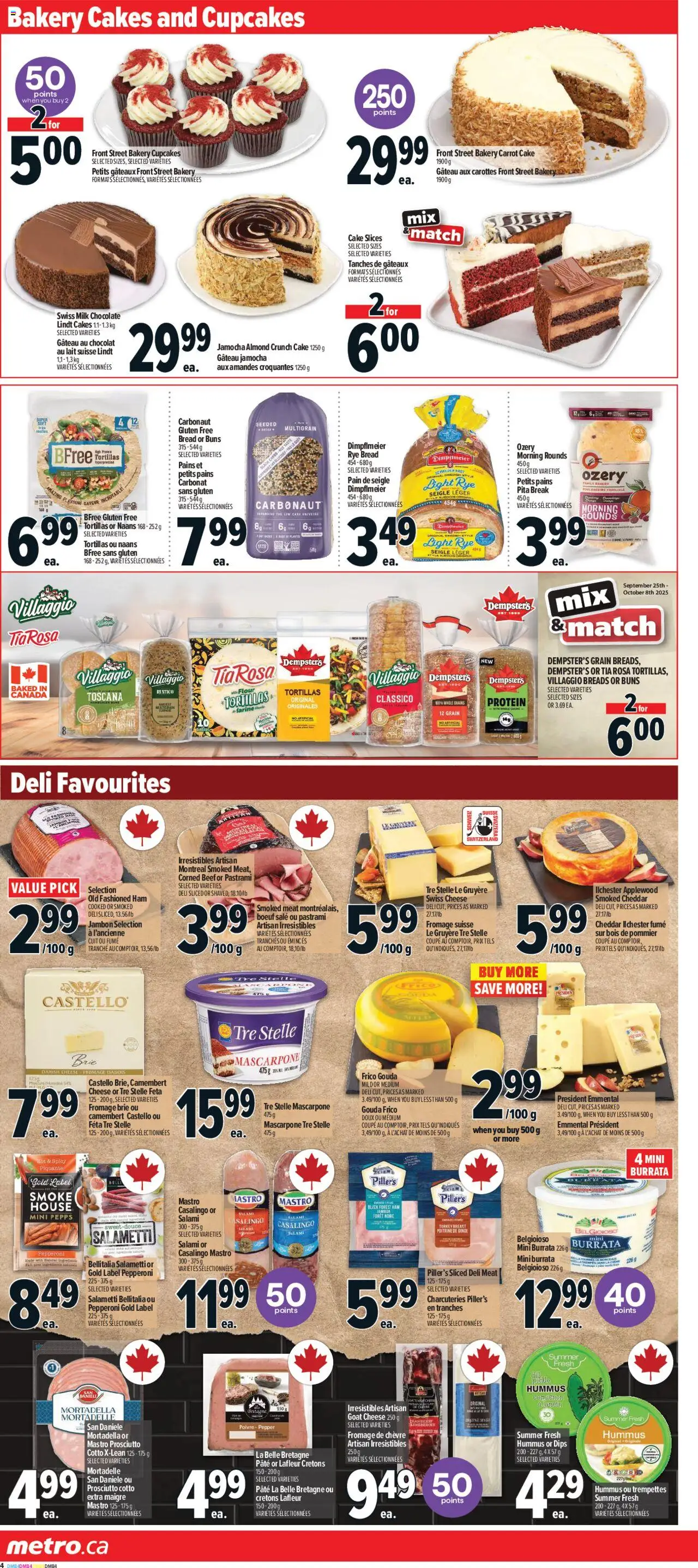 Metro flyer valid from 02.10.2025 | Page: 9 | Products: Carrot, Bakery, Cheese, Bread